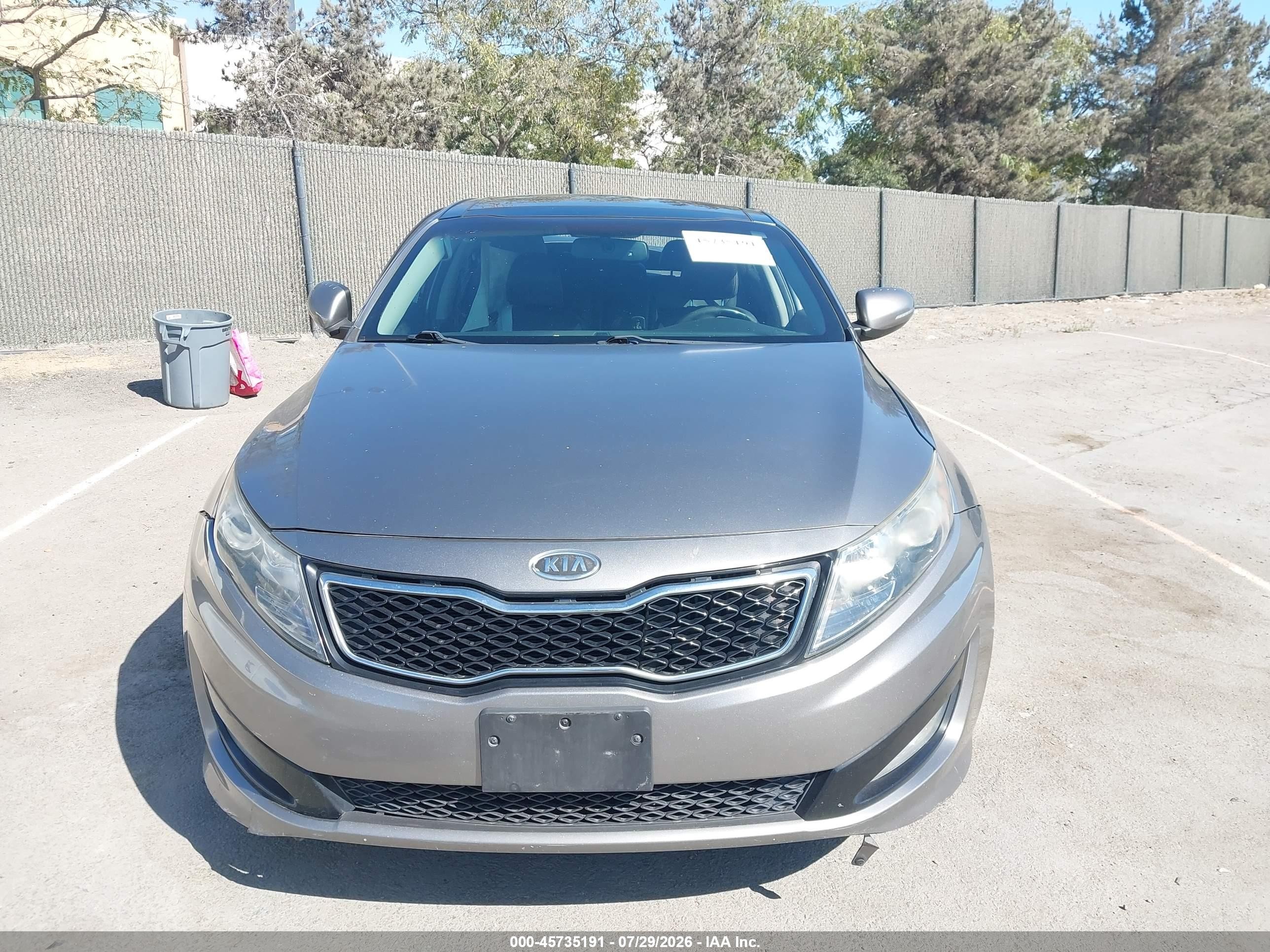 2012 Kia Optima Sx Gray vin: 5XXGR4A61CG057809
