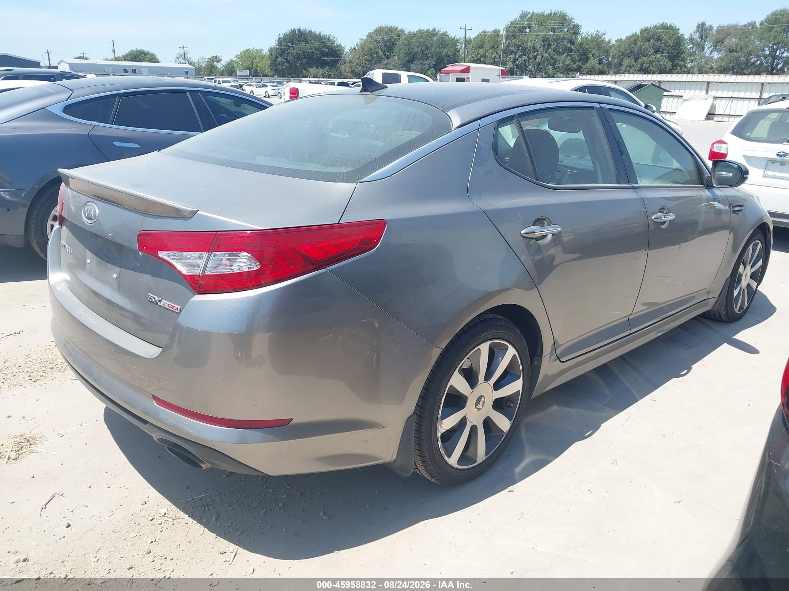 2012 Kia Optima Sx Gray vin: 5XXGR4A61CG079888