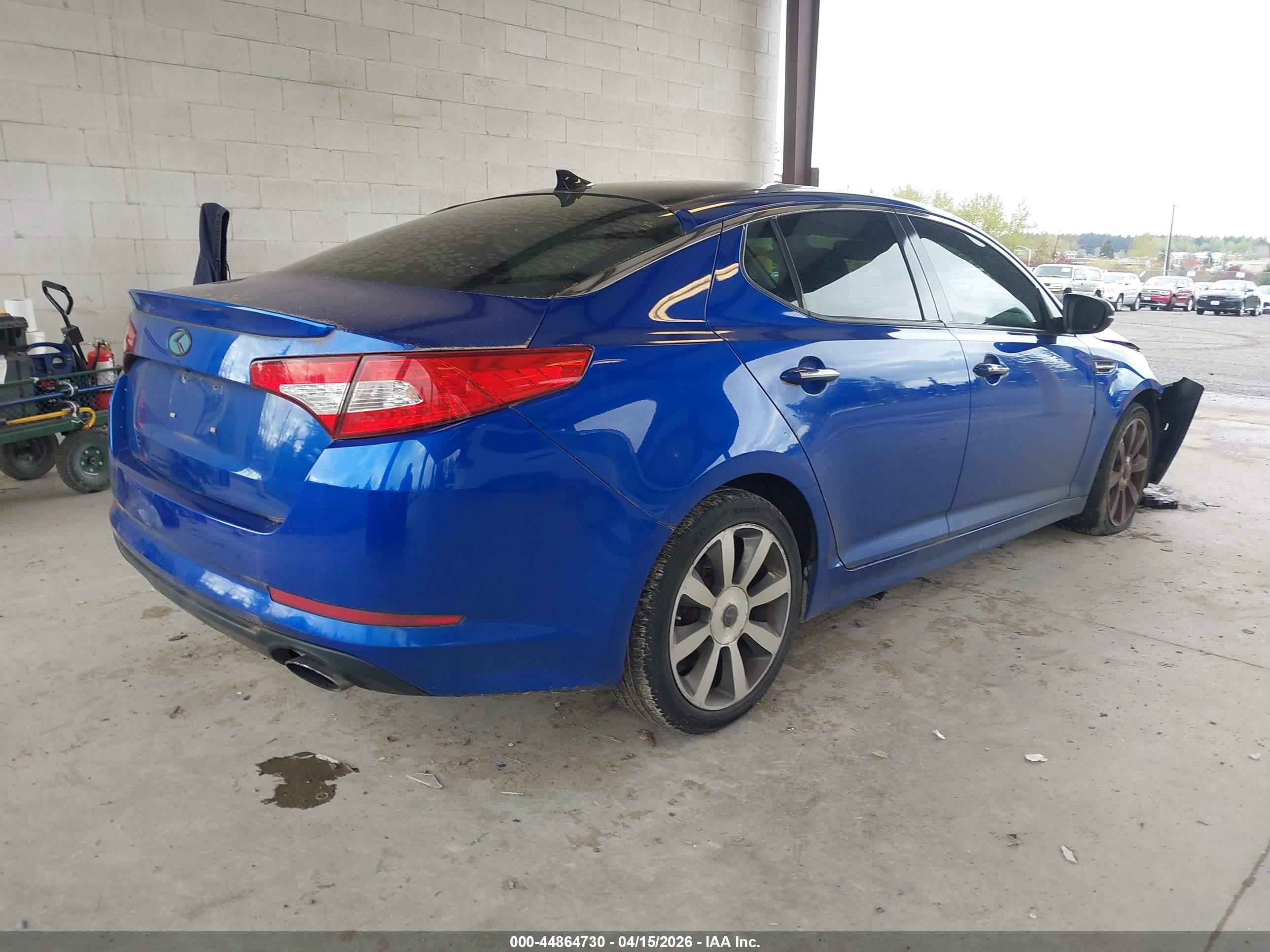 2012 Kia Optima Sx Blue vin: 5XXGR4A61CG080989