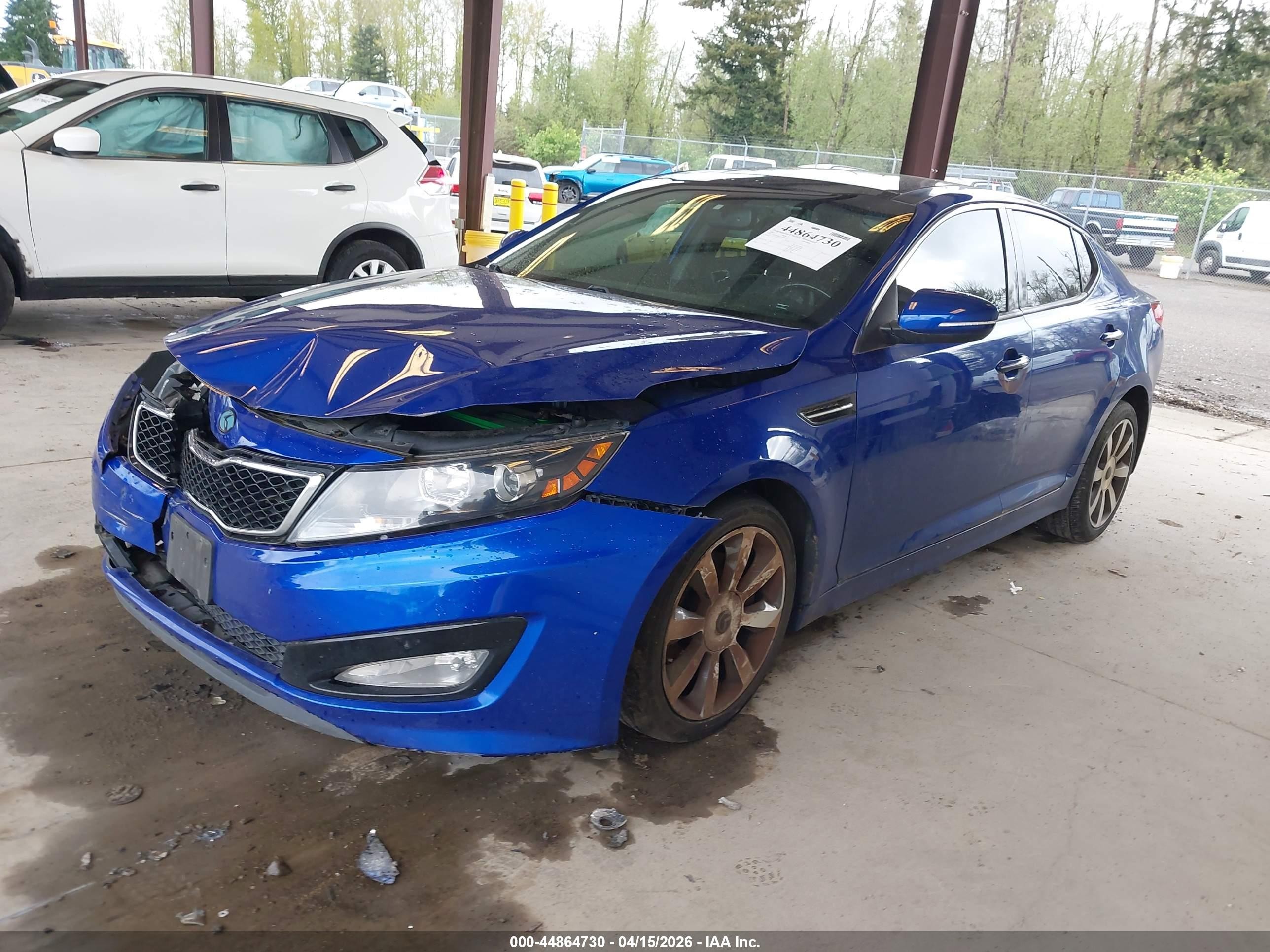2012 Kia Optima Sx Blue vin: 5XXGR4A61CG080989