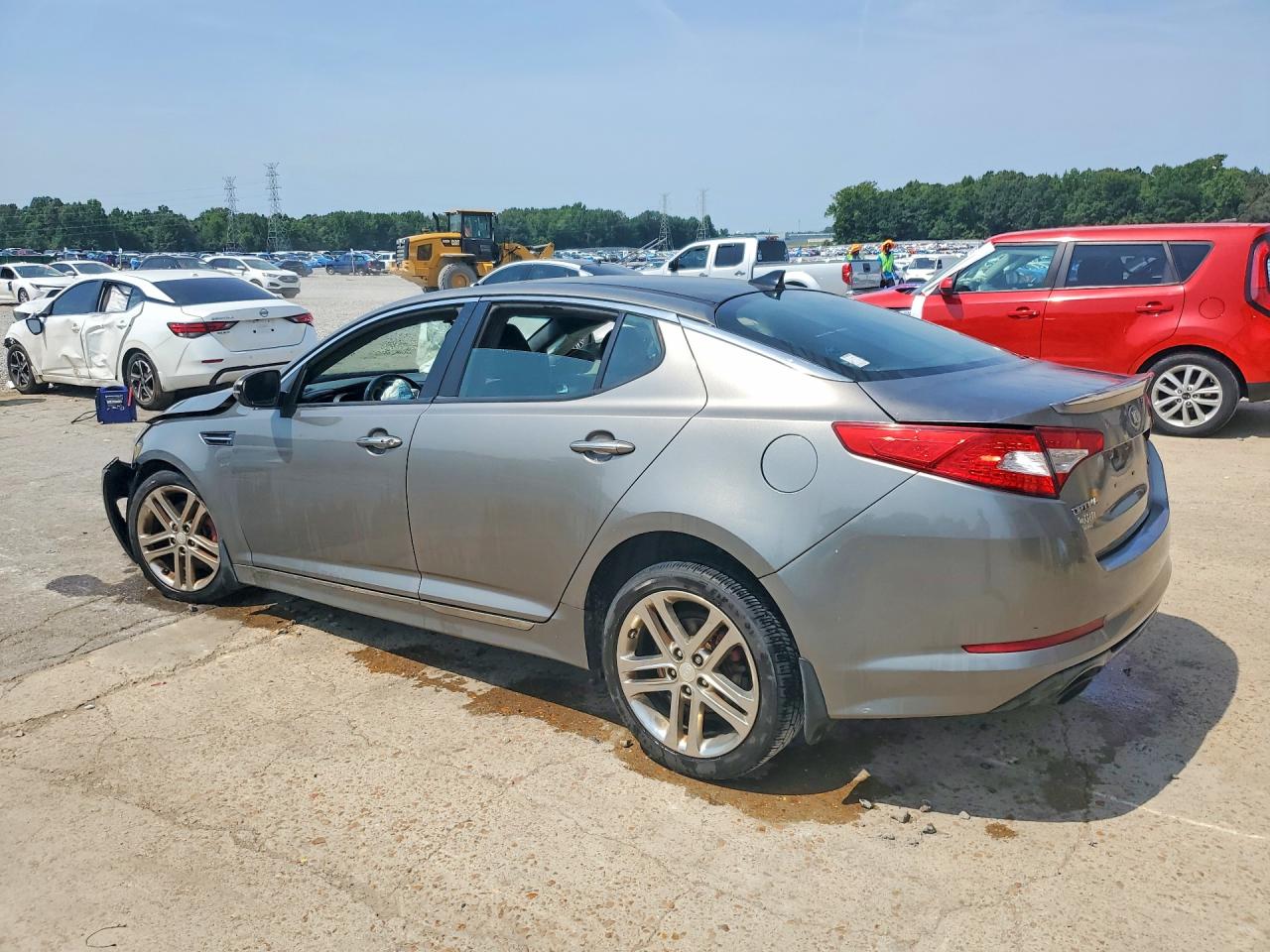 2013 Kia Optima Sx Gray vin: 5XXGR4A61DG103785