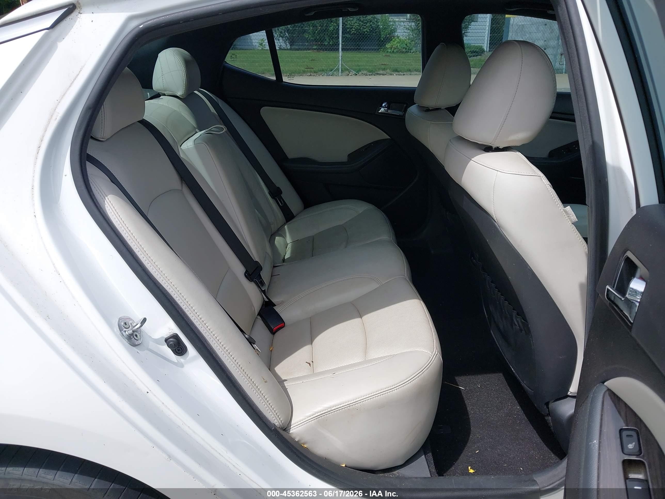 2013 Kia Optima Sx White vin: 5XXGR4A61DG206799