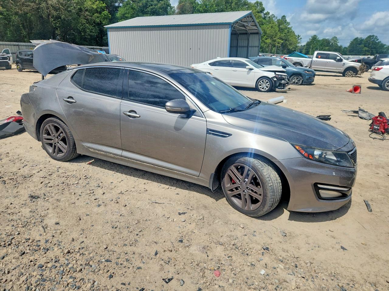 2013 Kia Optima Sx Gray vin: 5XXGR4A61DG213641