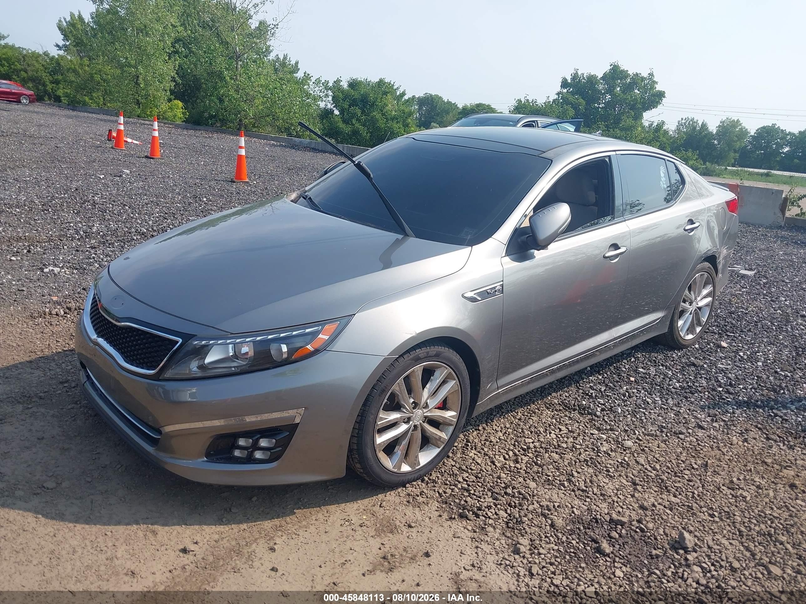 2015 Kia Optima Sxl Turbo Gray vin: 5XXGR4A61FG362263