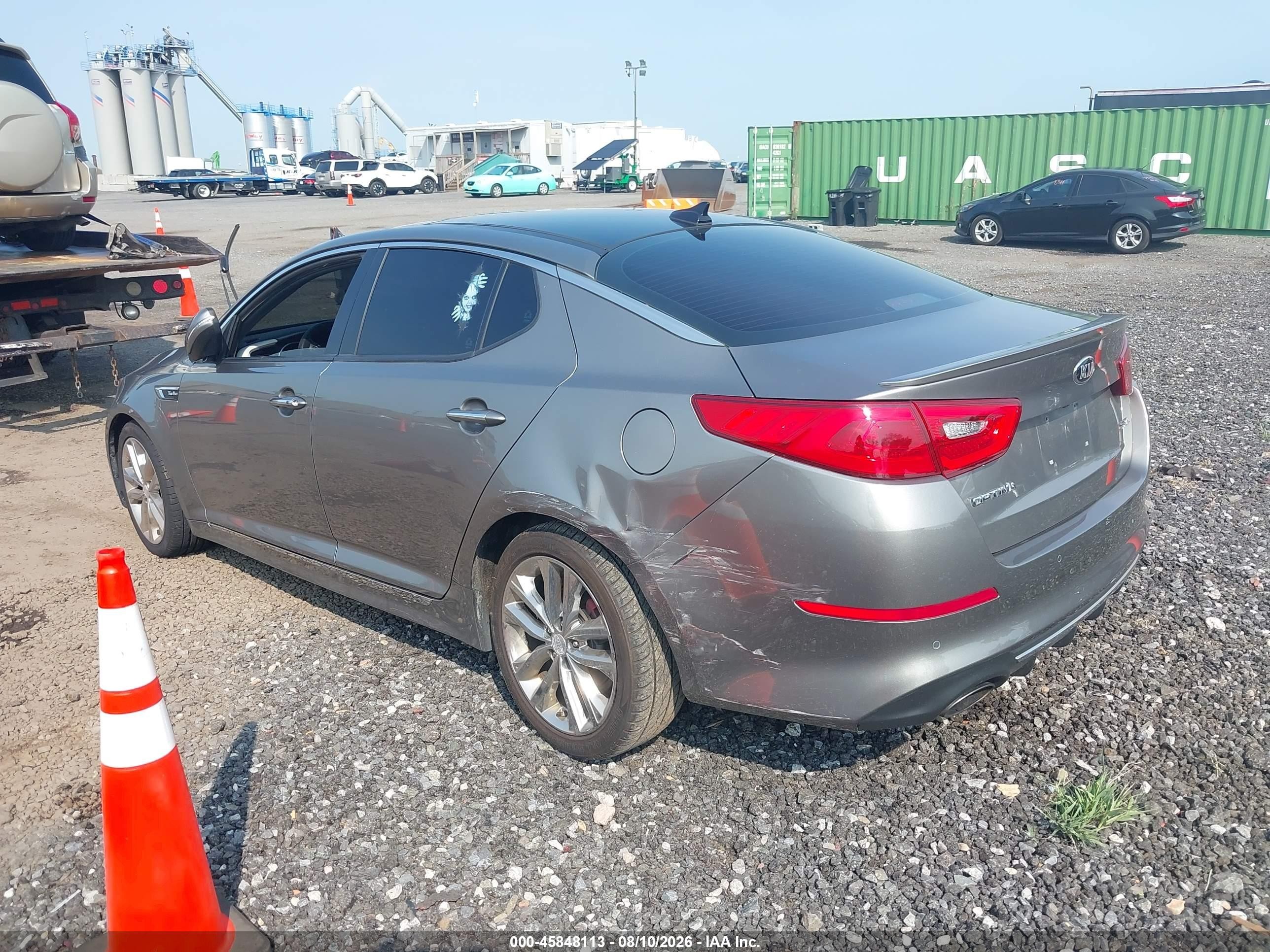 2015 Kia Optima Sxl Turbo Gray vin: 5XXGR4A61FG362263