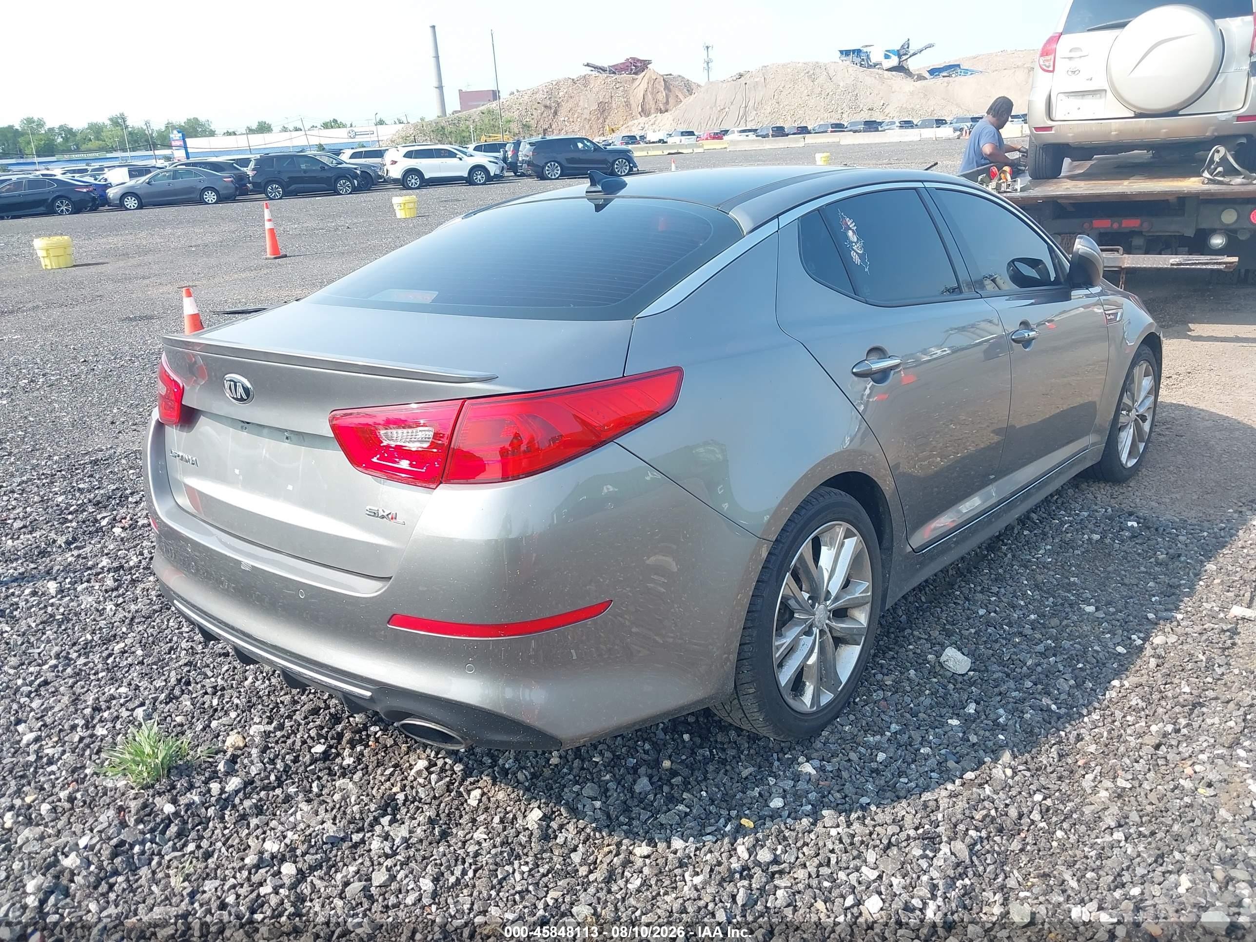 2015 Kia Optima Sxl Turbo Gray vin: 5XXGR4A61FG362263