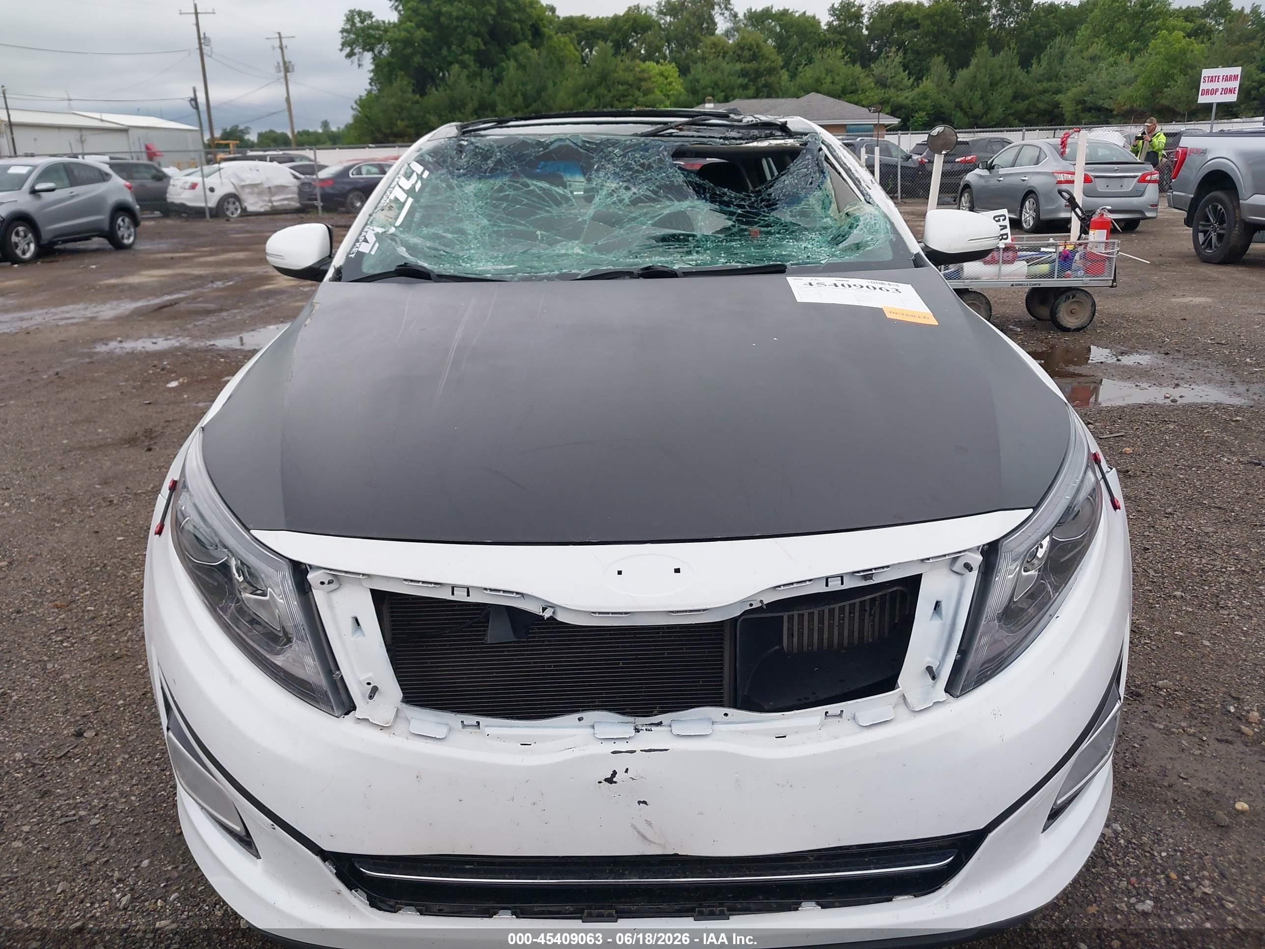 2015 Kia Optima Sx Turbo White vin: 5XXGR4A61FG366166