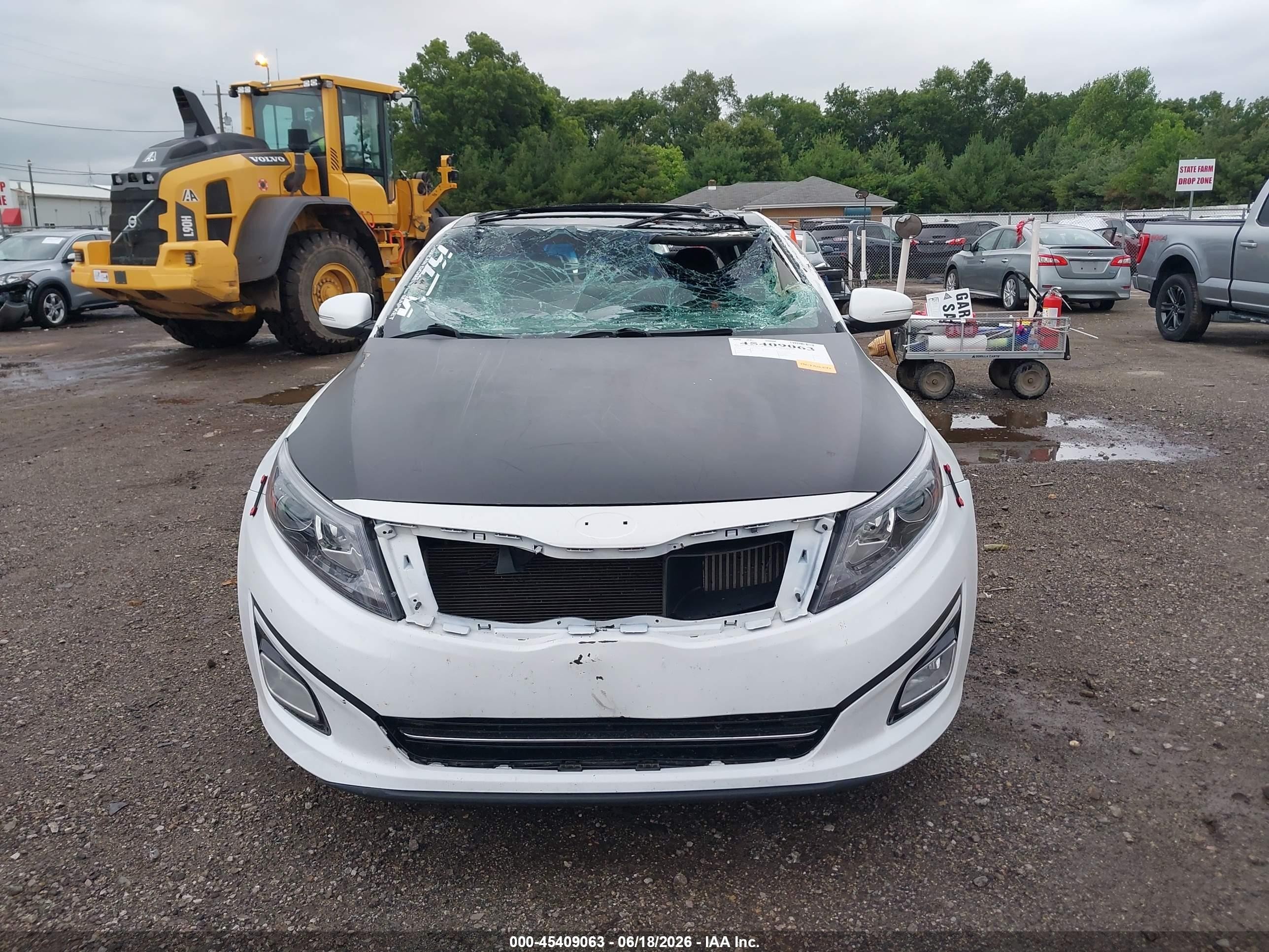 2015 Kia Optima Sx Turbo White vin: 5XXGR4A61FG366166