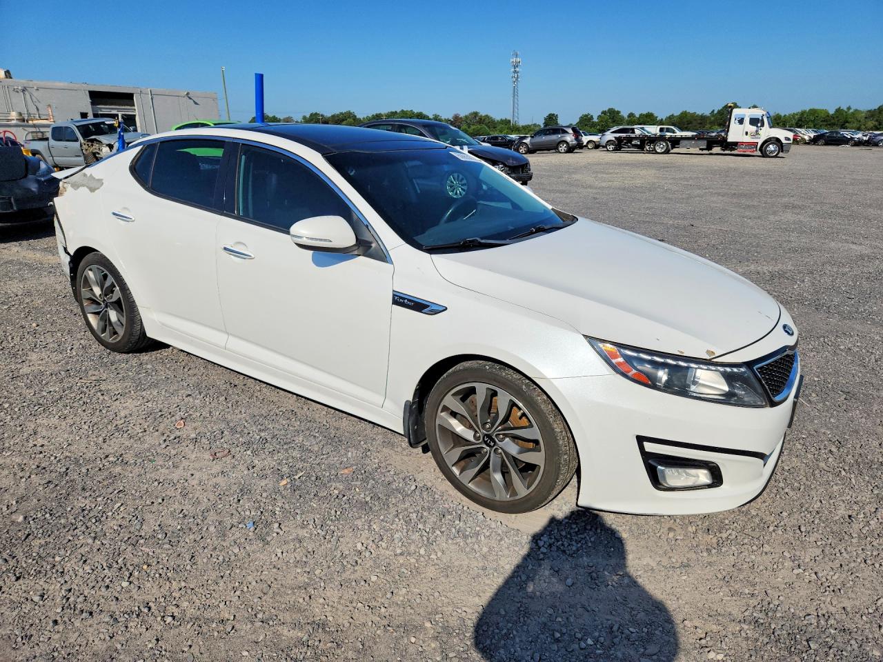 2015 Kia Optima Sx White vin: 5XXGR4A61FG433509