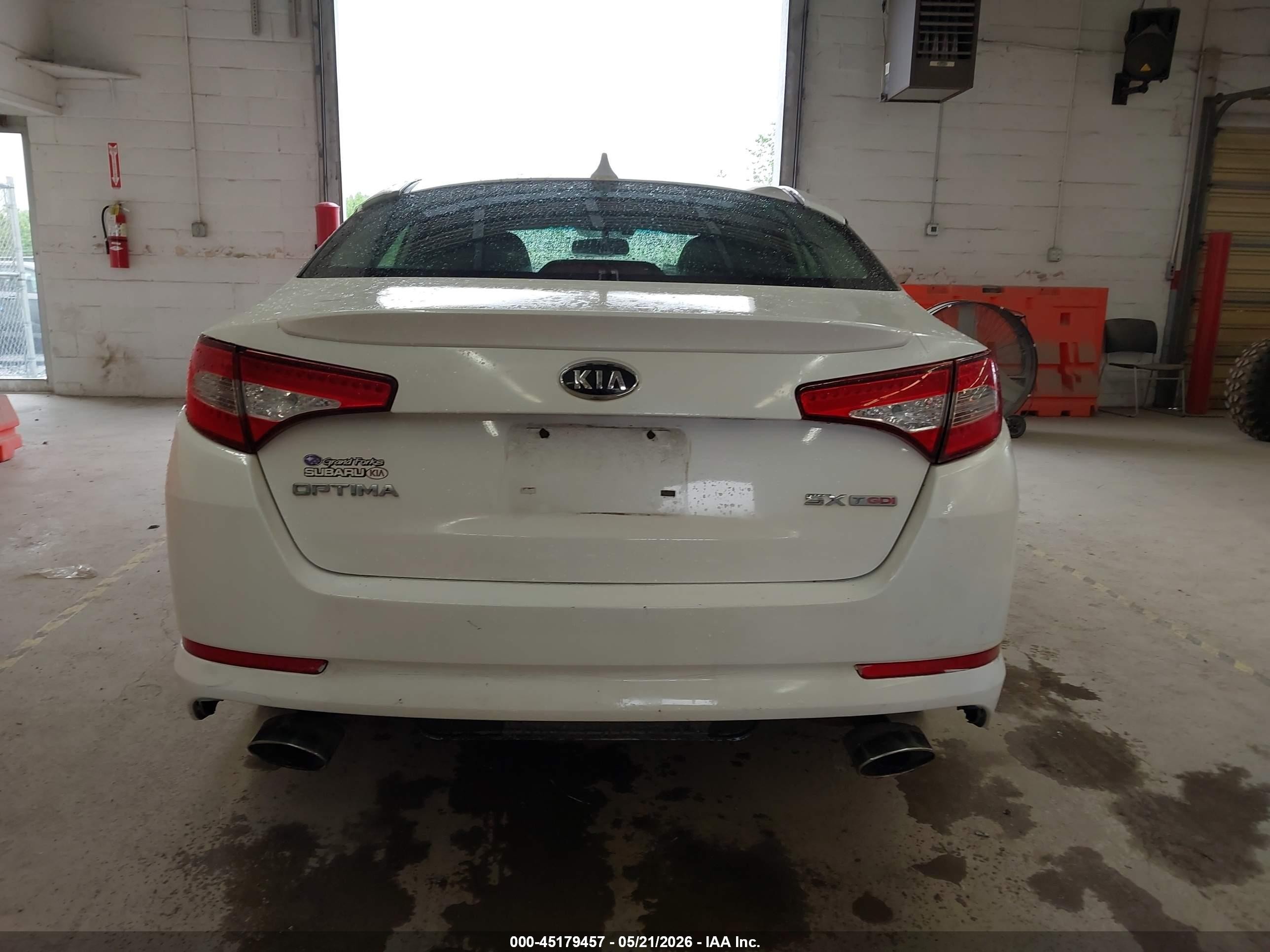 2012 Kia Optima Sx White vin: 5XXGR4A62CG045409