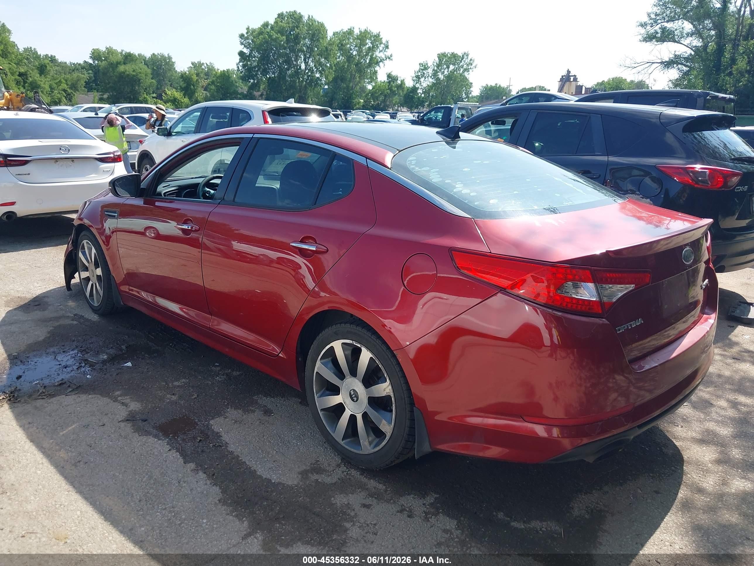 2012 Kia Optima Sx Red vin: 5XXGR4A62CG075770