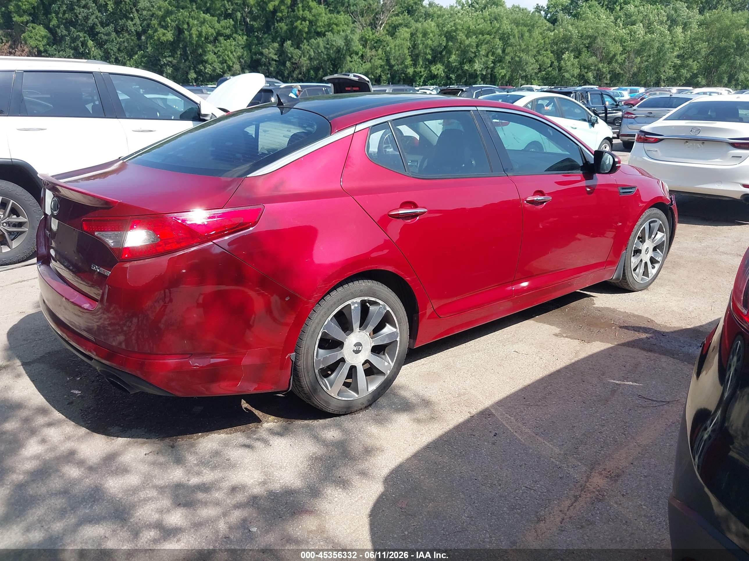 2012 Kia Optima Sx Red vin: 5XXGR4A62CG075770