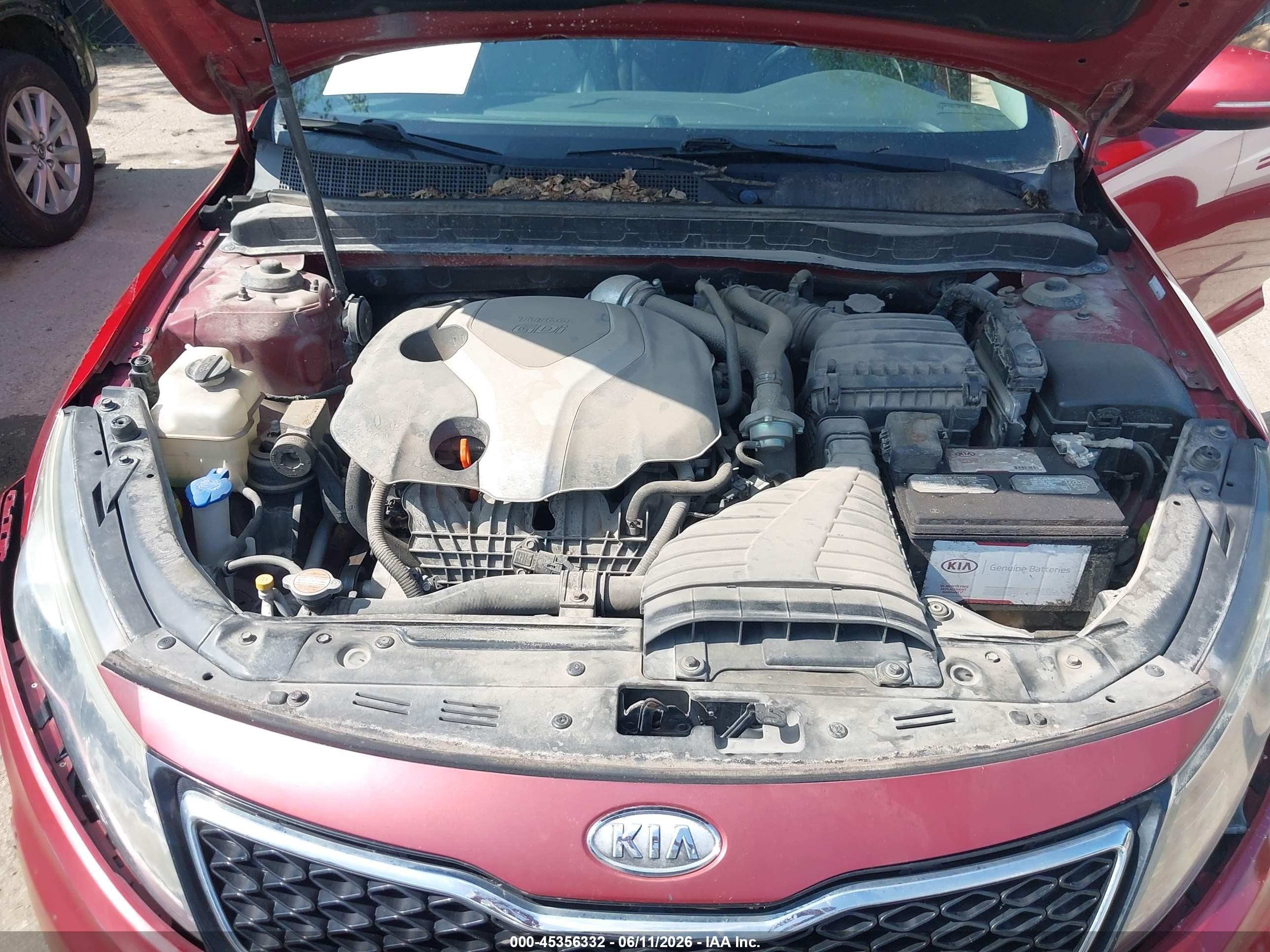 2012 Kia Optima Sx Red vin: 5XXGR4A62CG075770