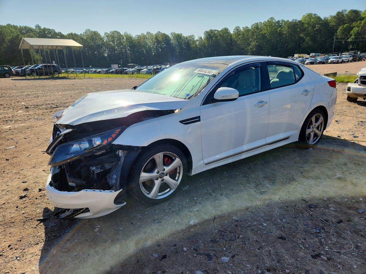 2013 Kia Optima Sx White vin: 5XXGR4A62DG218329