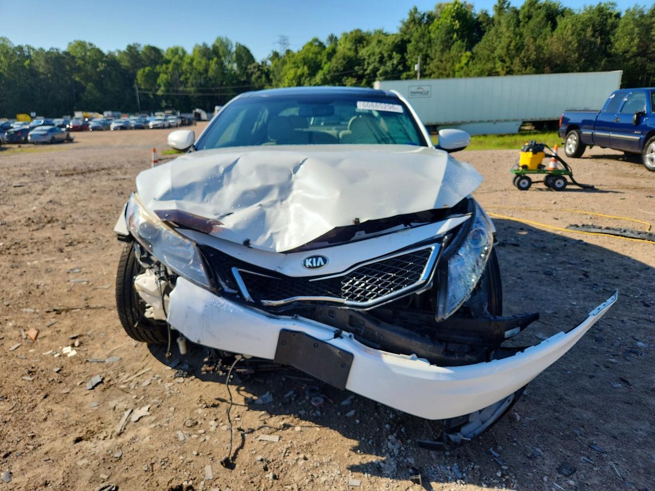 2013 Kia Optima Sx White vin: 5XXGR4A62DG218329