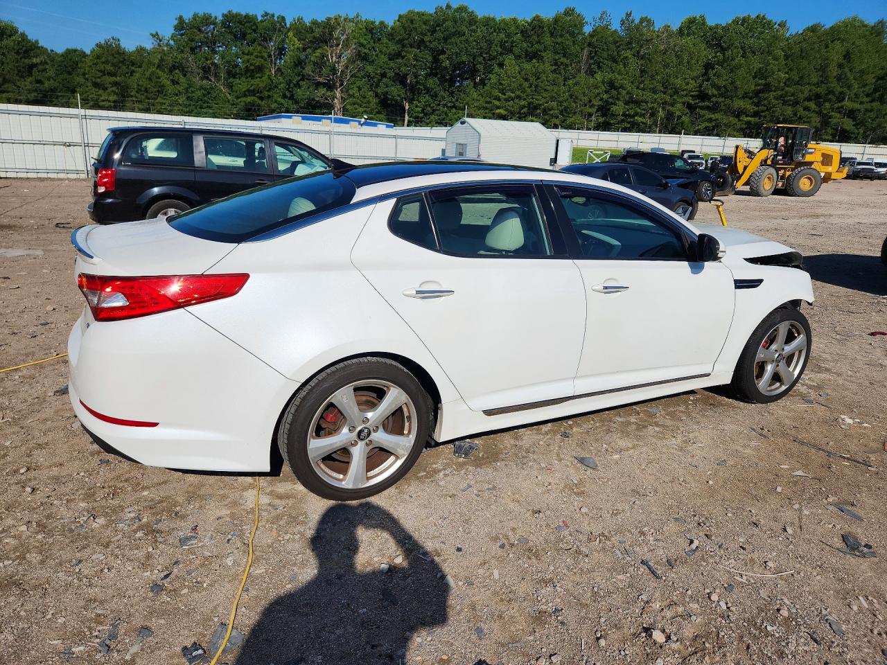 2013 Kia Optima Sx White vin: 5XXGR4A62DG218329