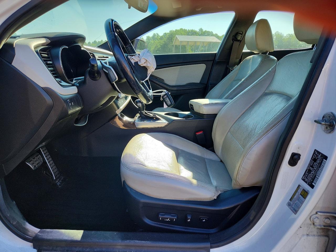 2013 Kia Optima Sx White vin: 5XXGR4A62DG218329