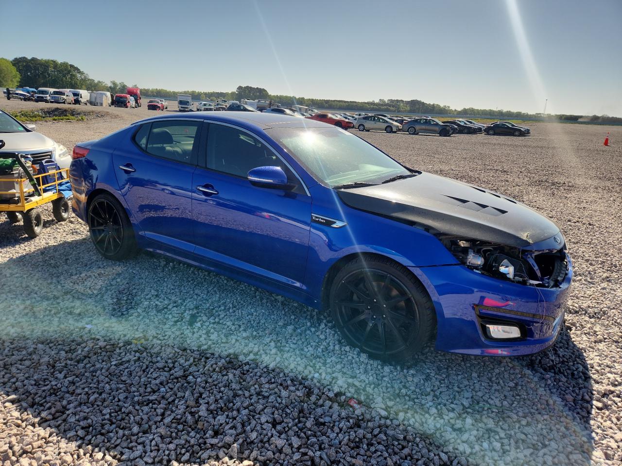 2014 Kia Optima Sx Turbo Синий vin: 5XXGR4A62EG319825