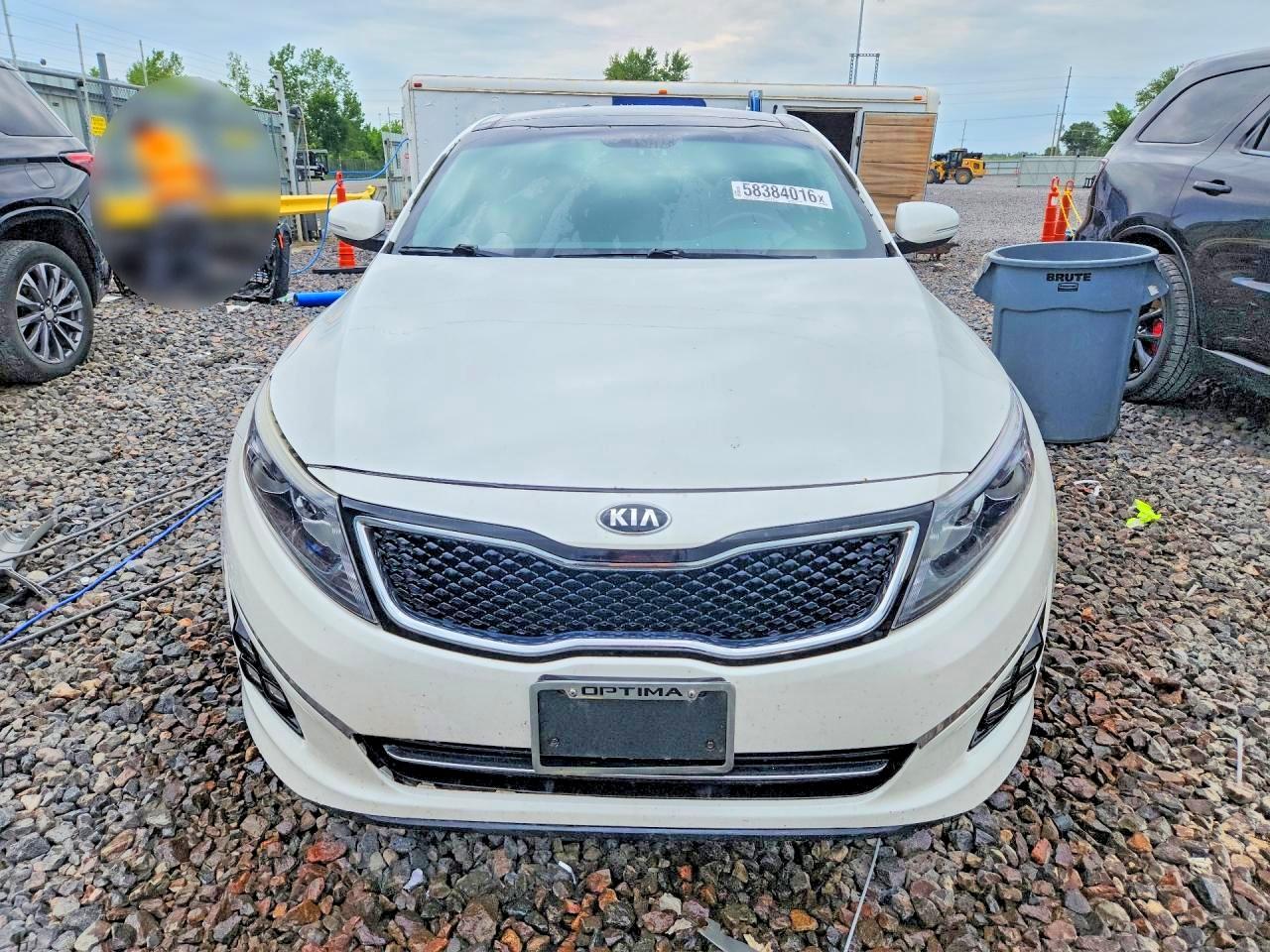 2015 Kia Optima Sx White vin: 5XXGR4A62FG358299