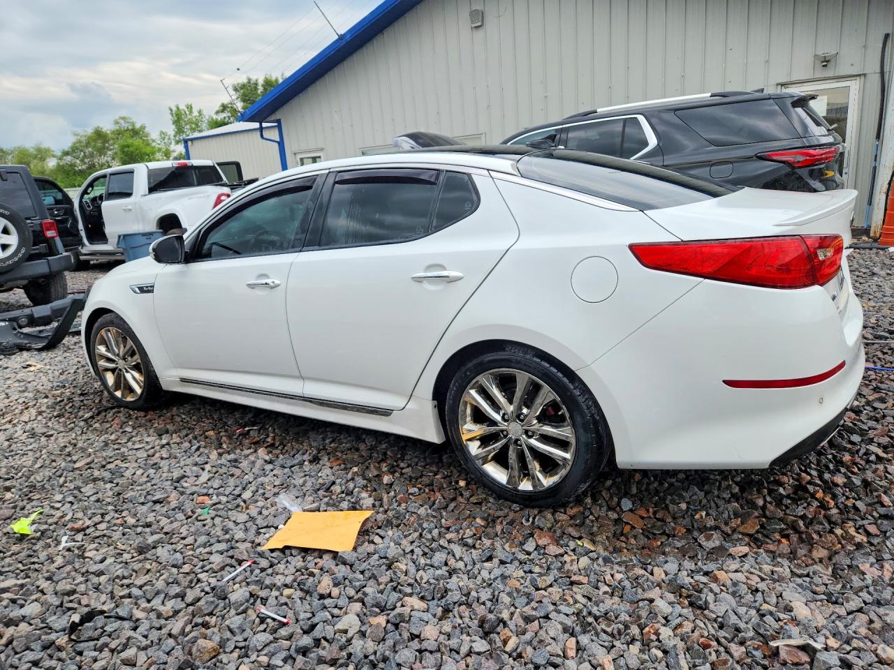 2015 Kia Optima Sx White vin: 5XXGR4A62FG358299