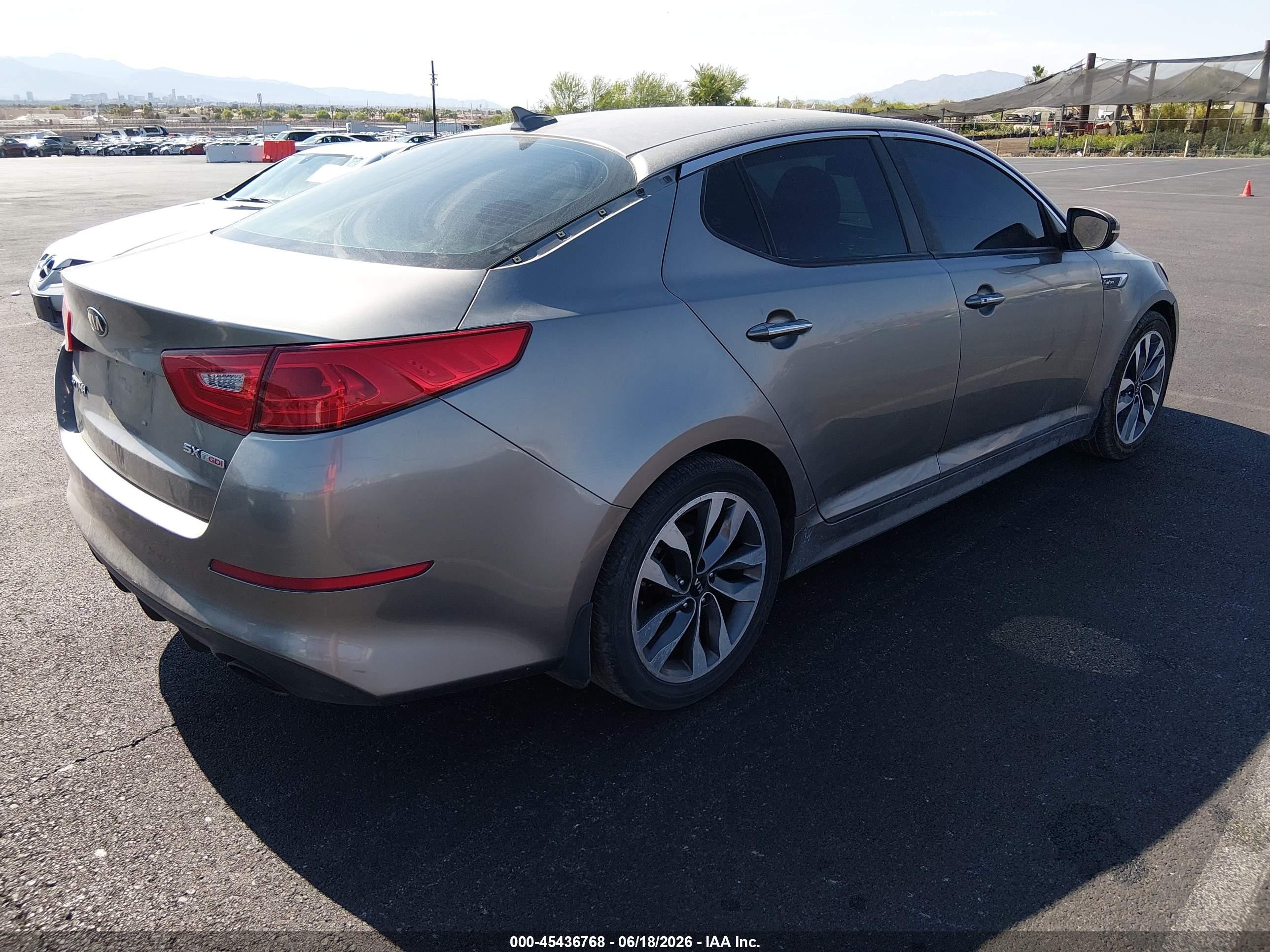 2015 Kia Optima Sx Turbo Gray vin: 5XXGR4A62FG470360