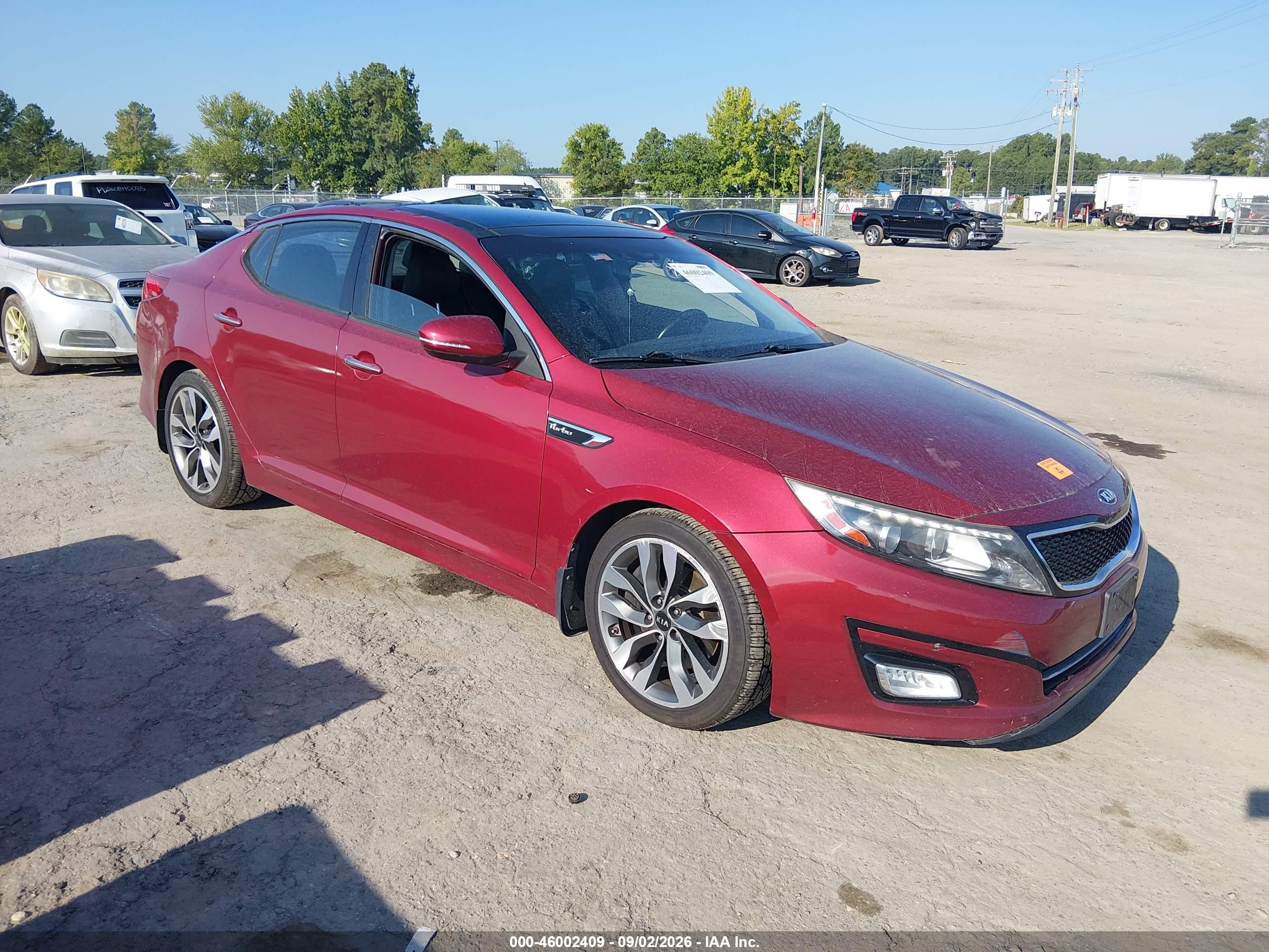 2015 Kia Optima Sx Turbo Red vin: 5XXGR4A62FG495405