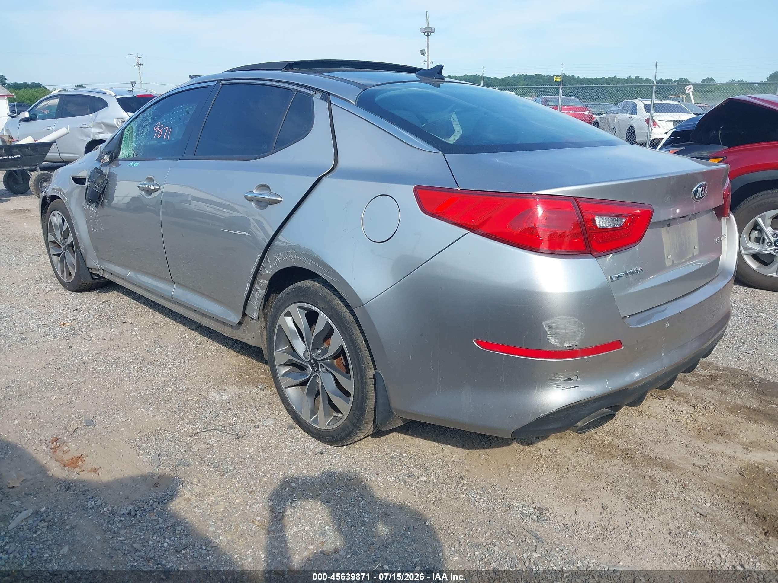 2014 Kia Optima Sx Turbo Silver vin: 5XXGR4A63EG323222