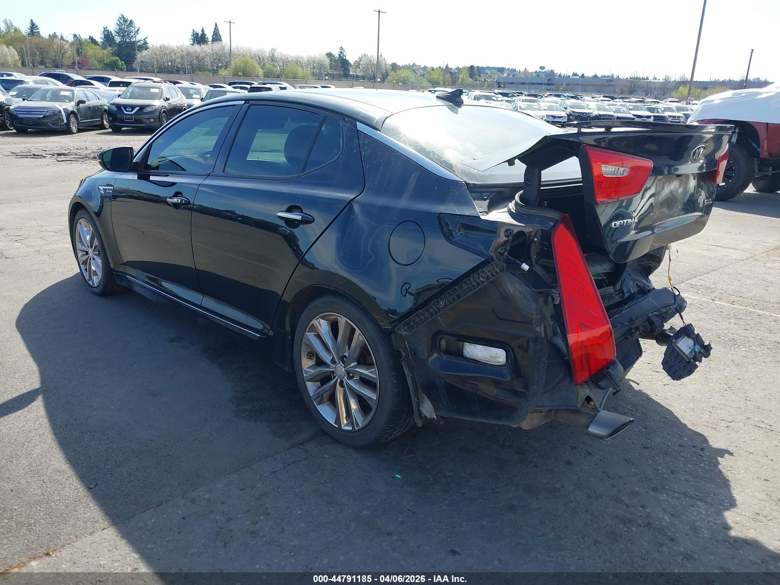 2015 Kia Optima Sxl Turbo Black vin: 5XXGR4A63FG362197