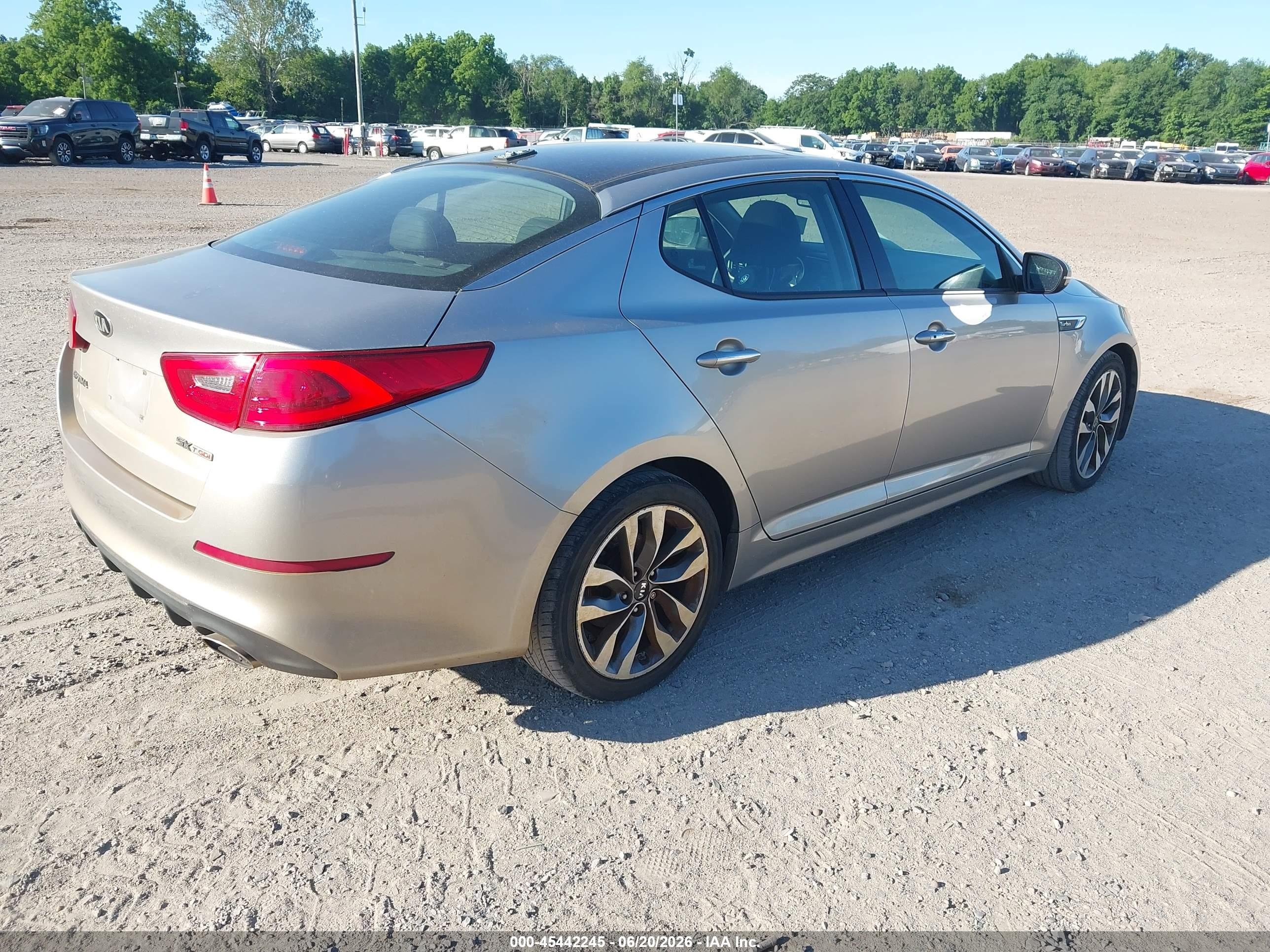2015 Kia Optima Sx Turbo Beige vin: 5XXGR4A63FG473767