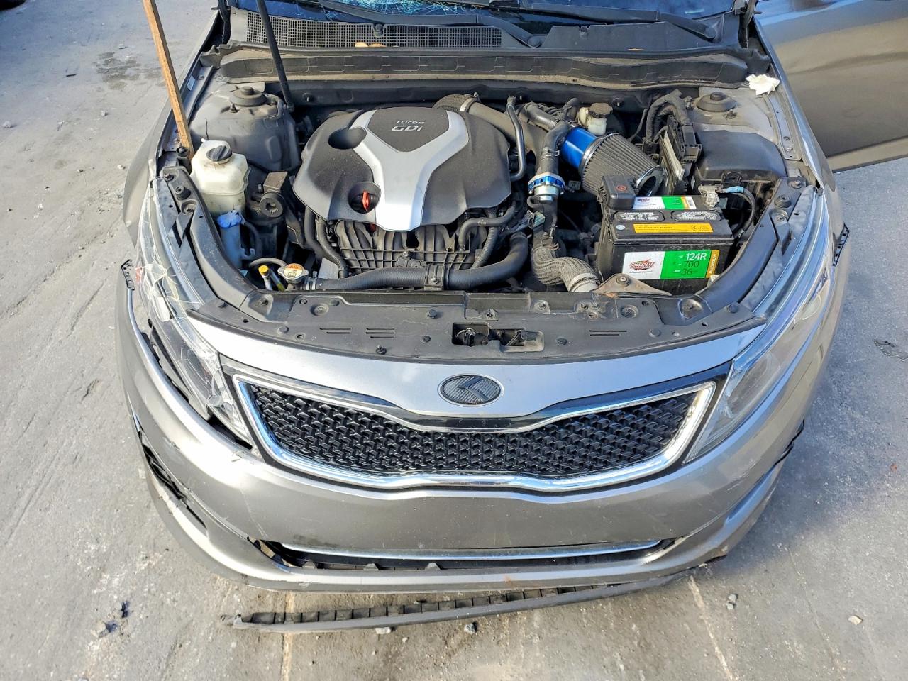 2015 Kia Optima Sx Gray vin: 5XXGR4A63FG511577