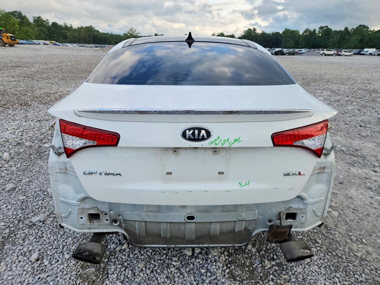2013 Kia Optima Sx White vin: 5XXGR4A64DG228103