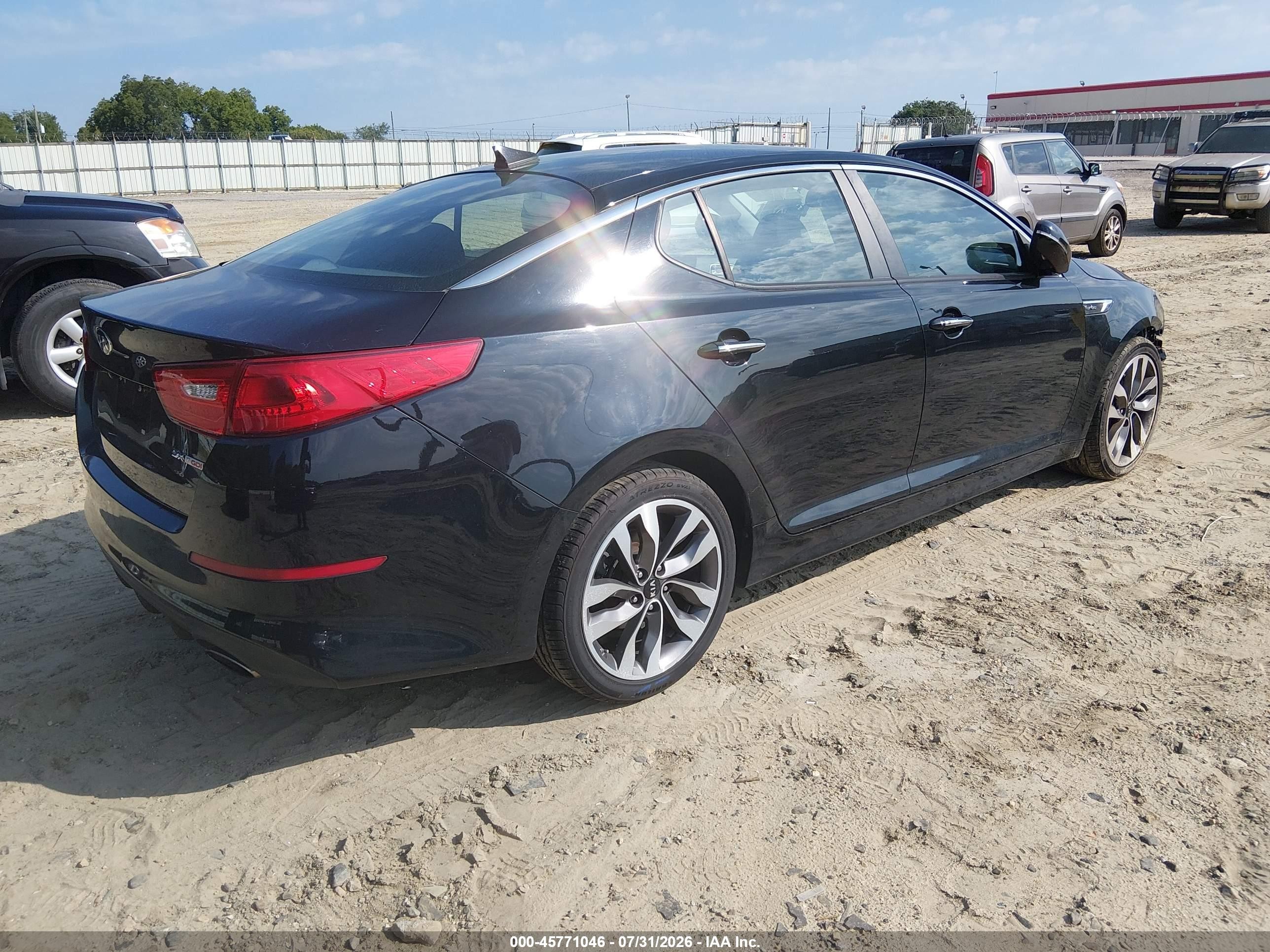 2015 Kia Optima Sx Turbo Black vin: 5XXGR4A64FG412671
