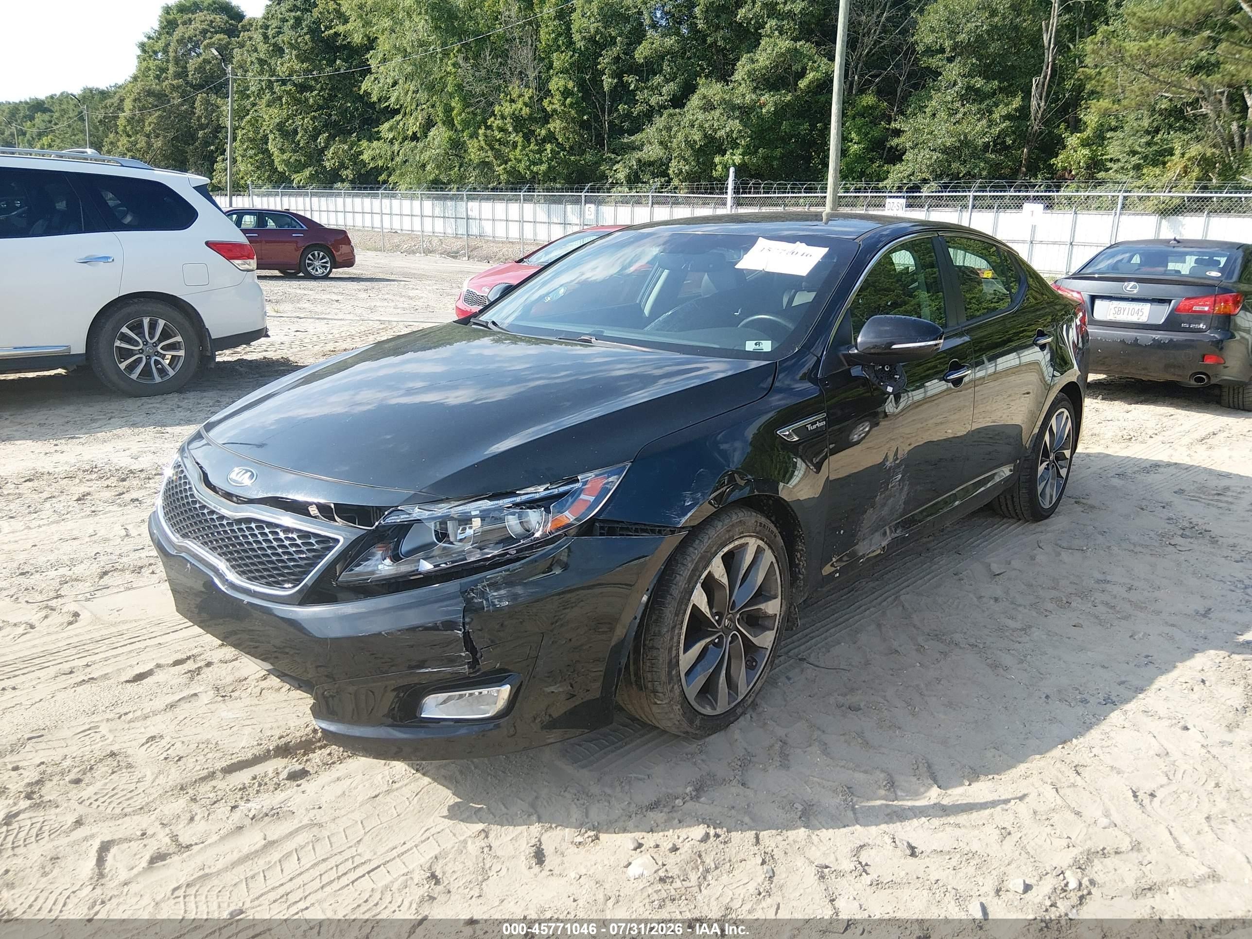 2015 Kia Optima Sx Turbo Black vin: 5XXGR4A64FG412671