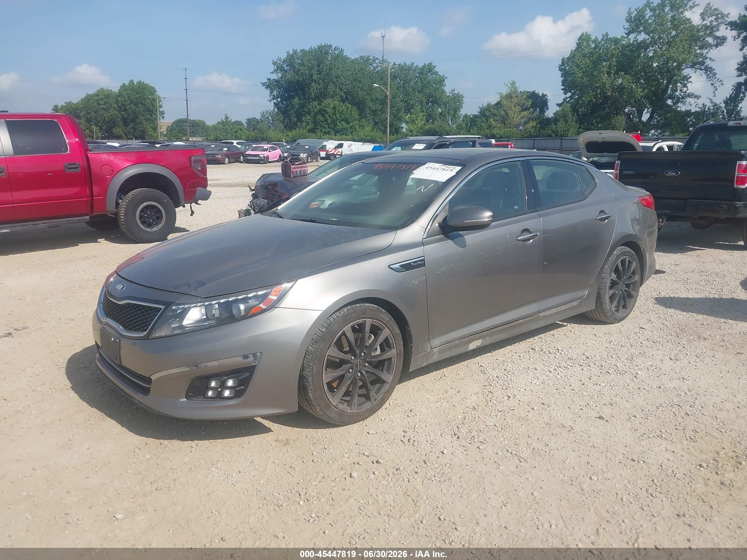 2015 Kia Optima Sxl Turbo Blue vin: 5XXGR4A64FG447288