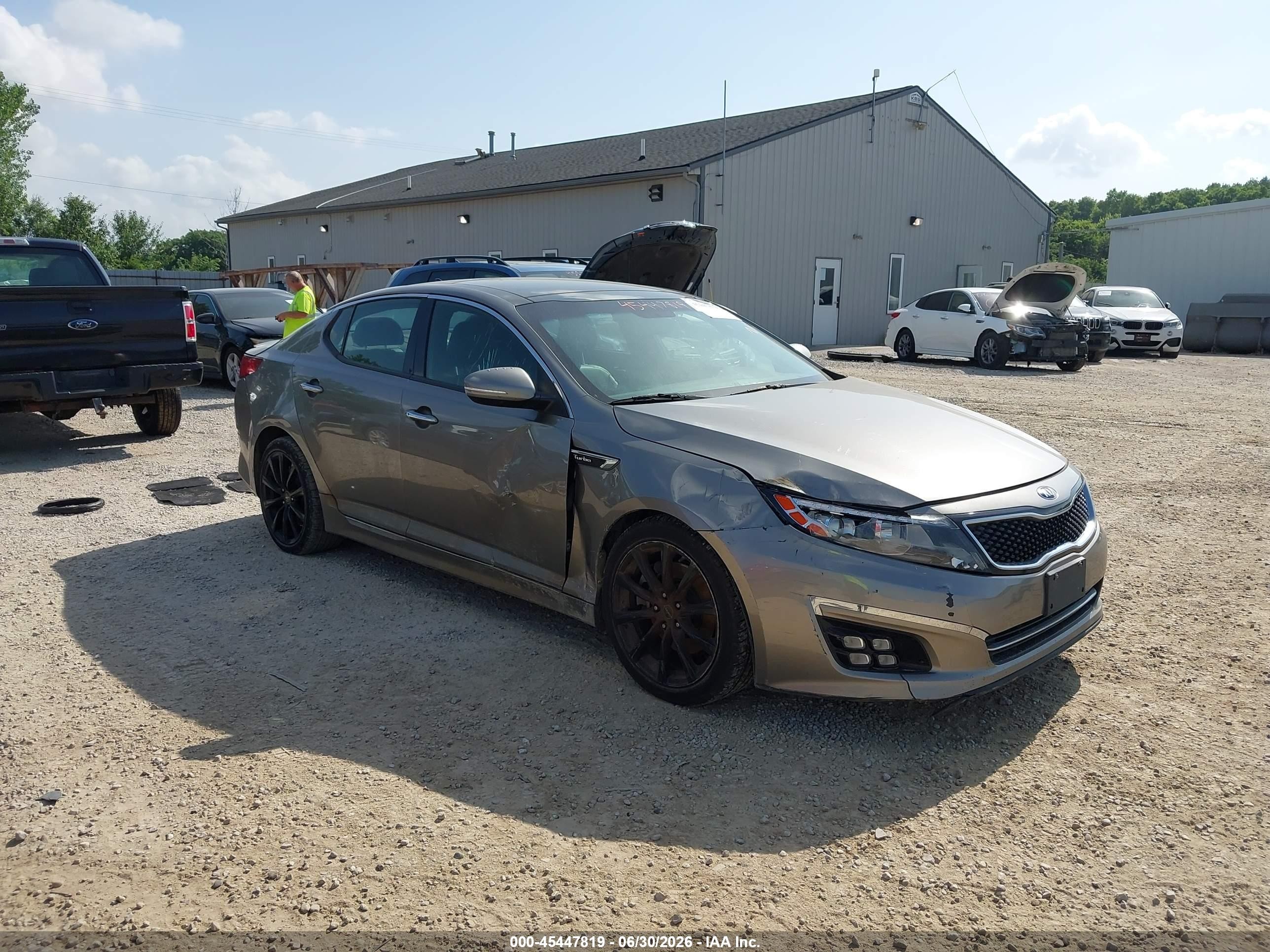 2015 Kia Optima Sxl Turbo Blue vin: 5XXGR4A64FG447288