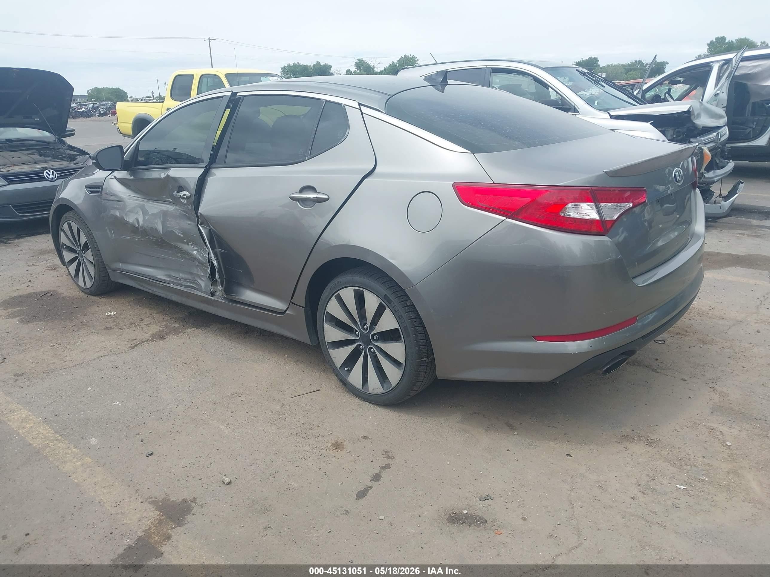 2012 Kia Optima Sx Серый vin: 5XXGR4A65CG001971