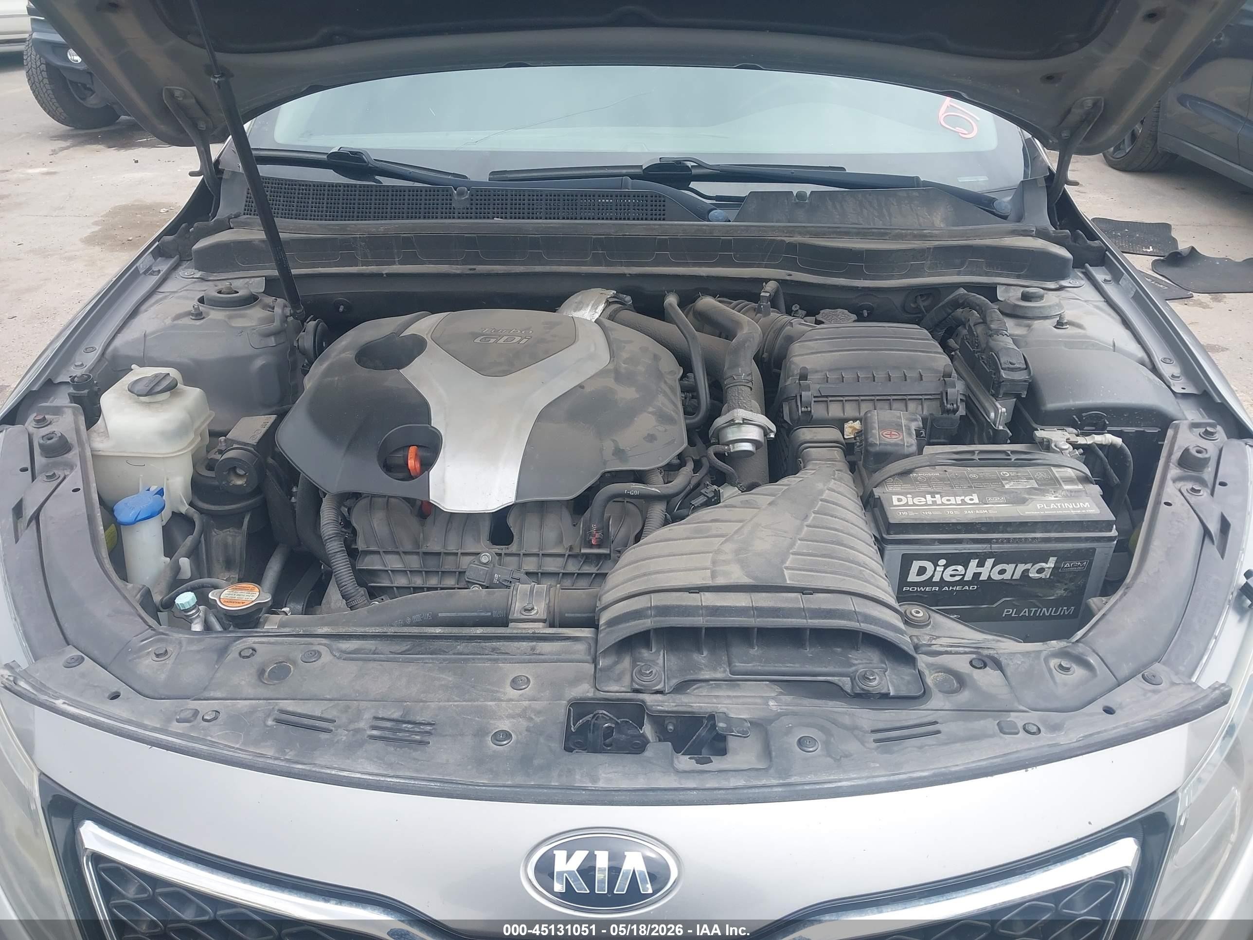 2012 Kia Optima Sx Серый vin: 5XXGR4A65CG001971