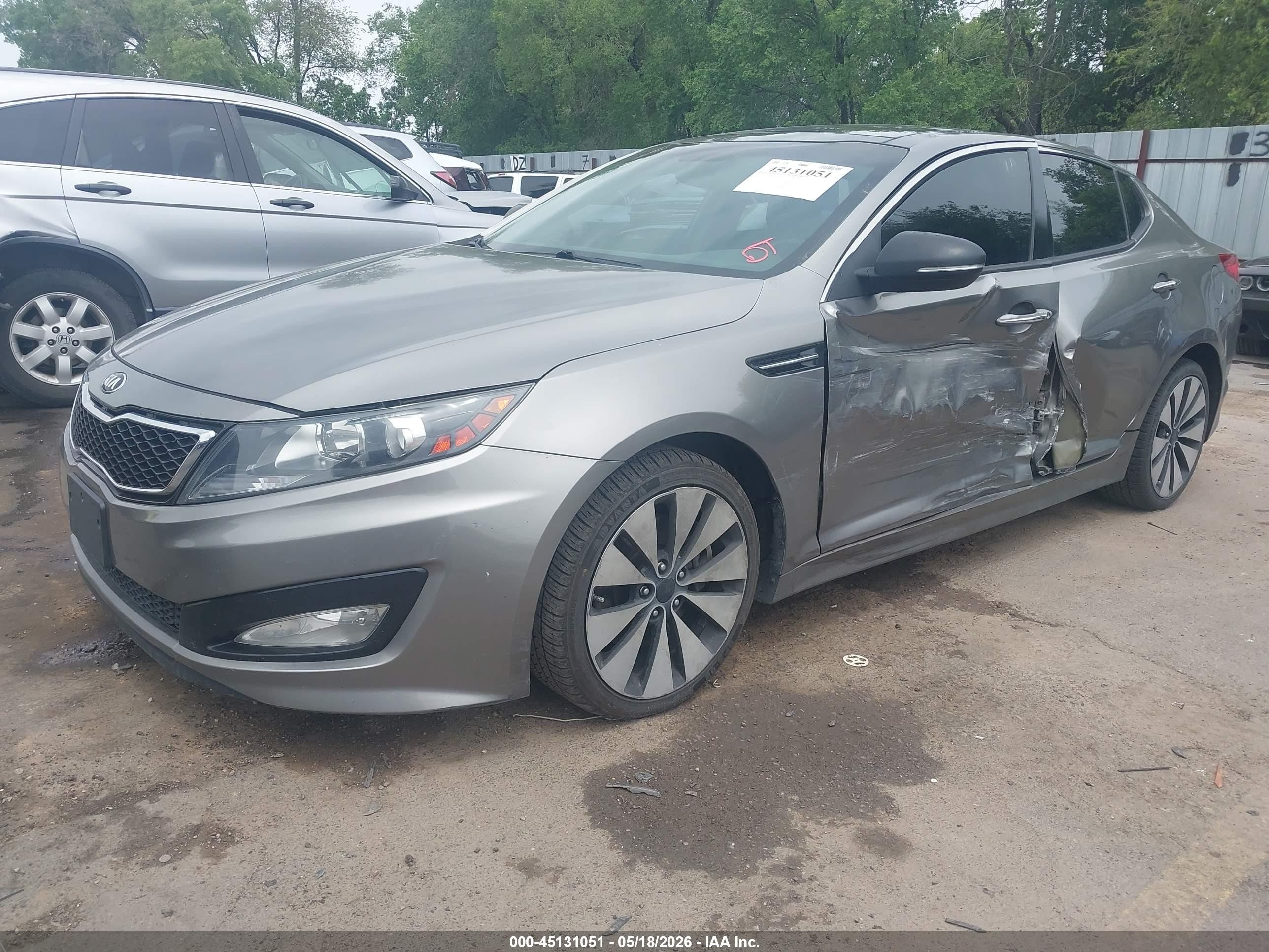 2012 Kia Optima Sx Серый vin: 5XXGR4A65CG001971