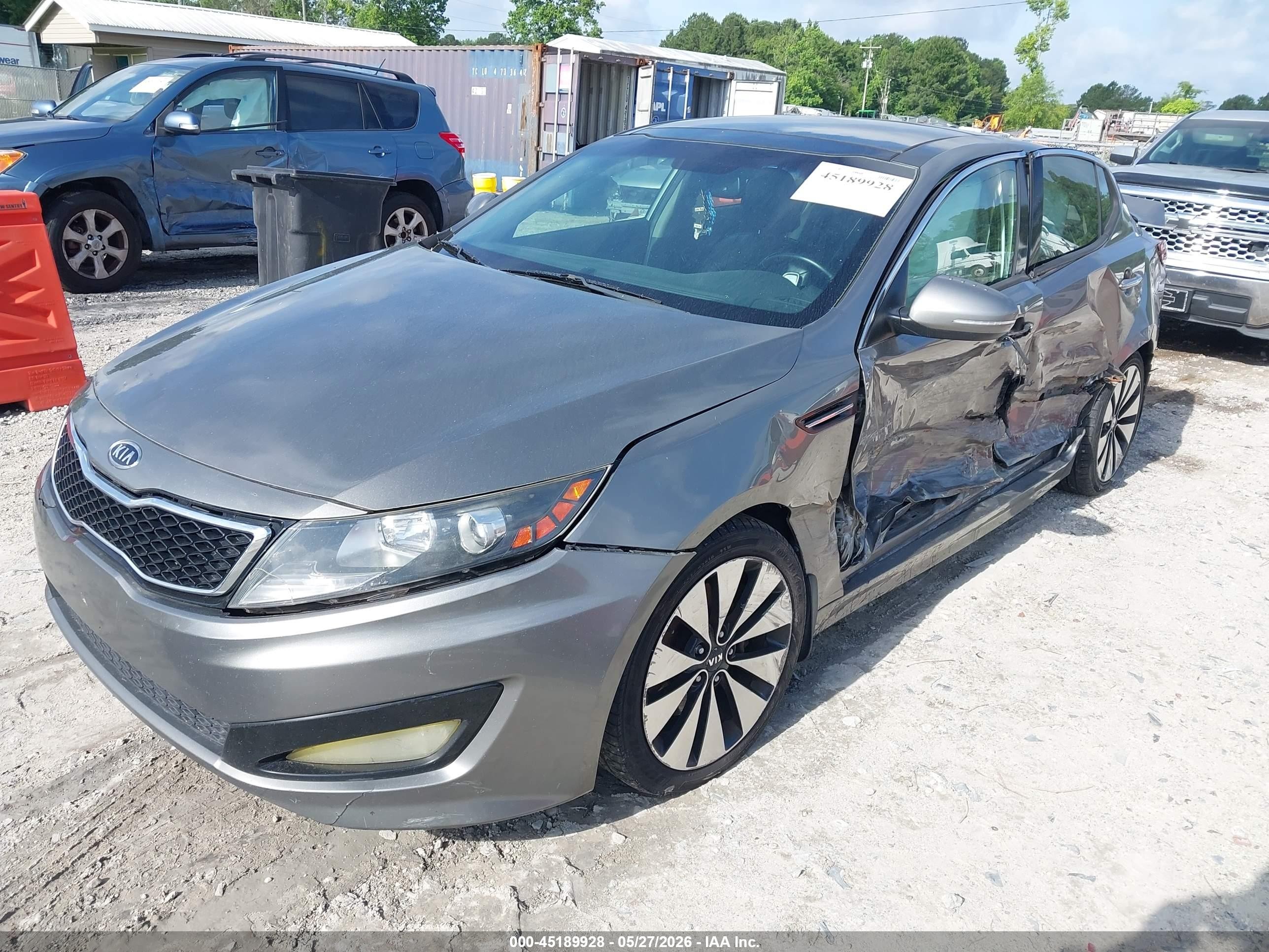 2012 Kia Optima Sx Gray vin: 5XXGR4A65CG014042