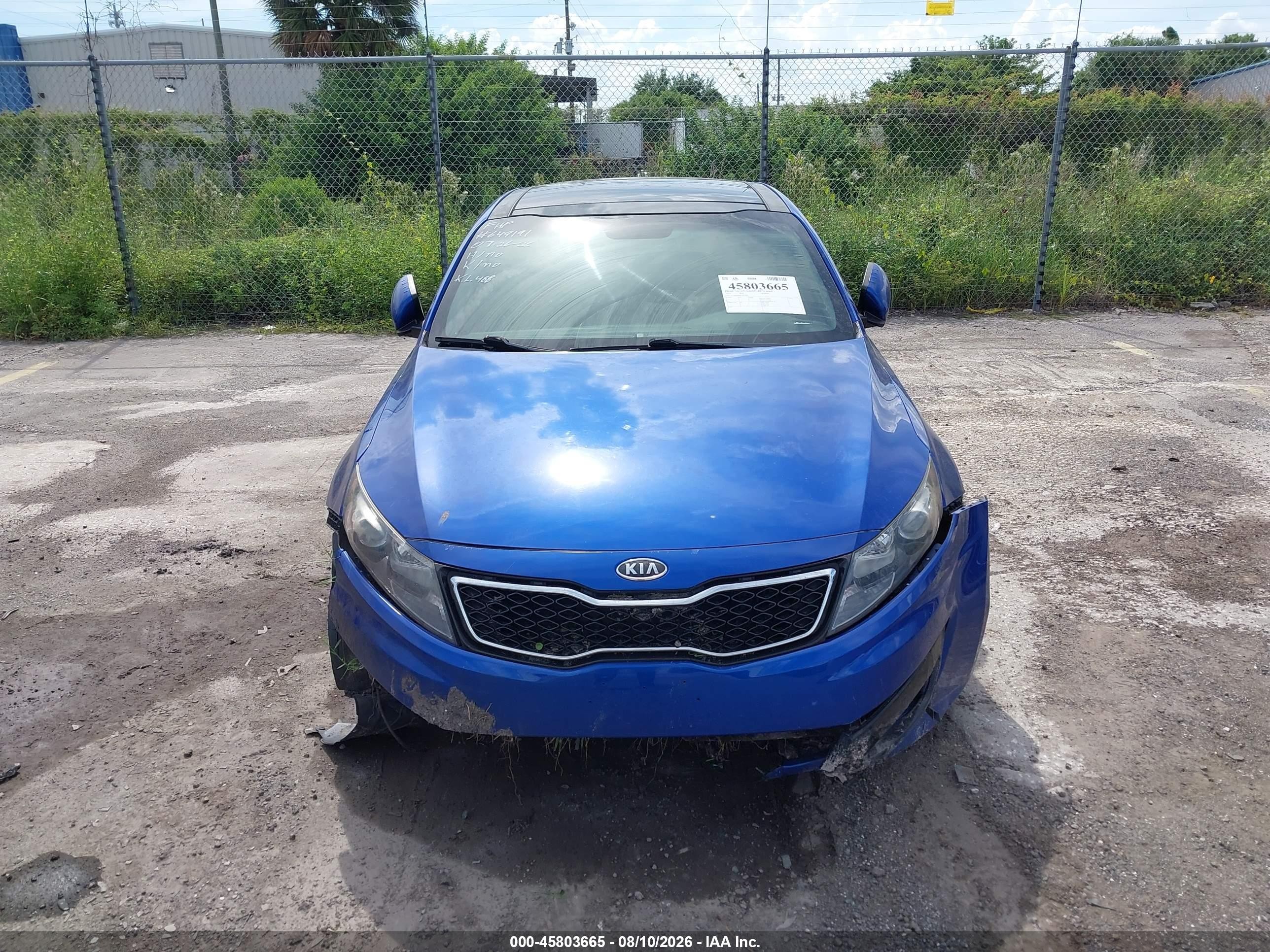 2012 Kia Optima Sx Синий vin: 5XXGR4A65CG019760