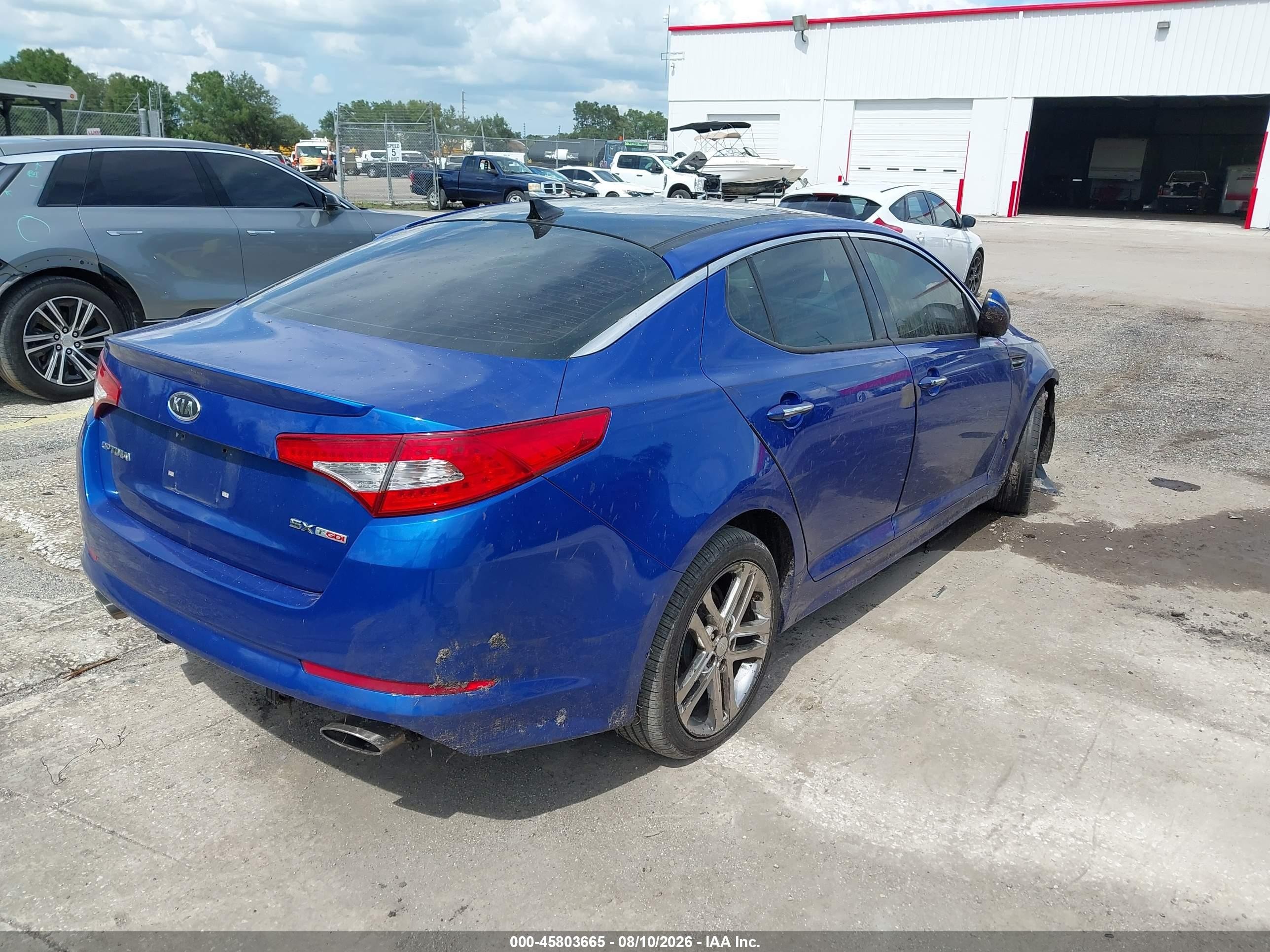 2012 Kia Optima Sx Синий vin: 5XXGR4A65CG019760