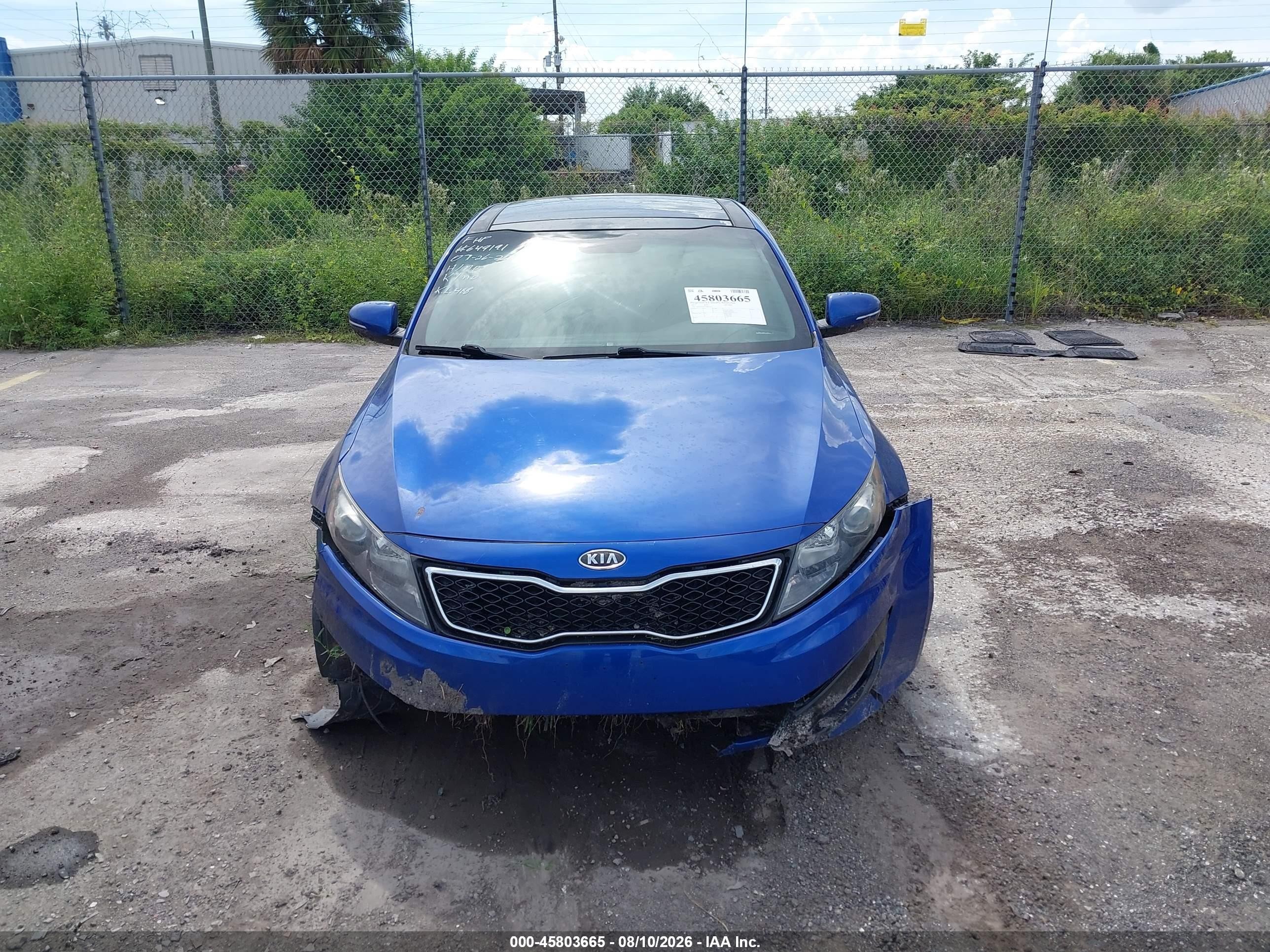 2012 Kia Optima Sx Синий vin: 5XXGR4A65CG019760