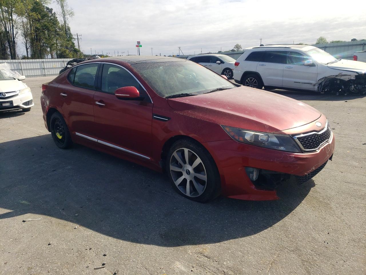 2013 Kia Optima Sx Бордовый vin: 5XXGR4A65DG109671