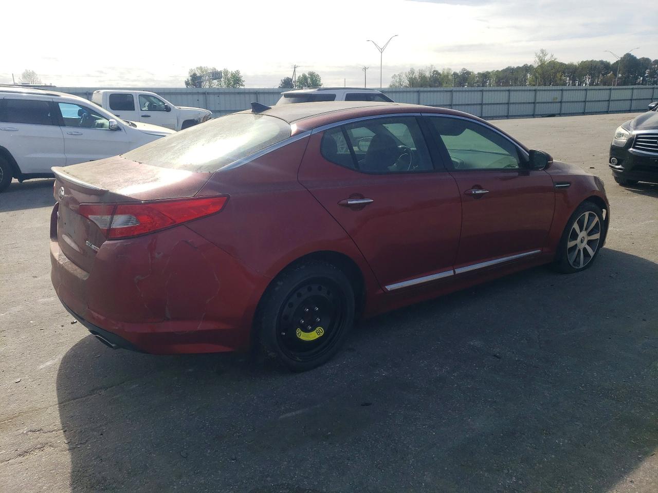 2013 Kia Optima Sx Бордовый vin: 5XXGR4A65DG109671
