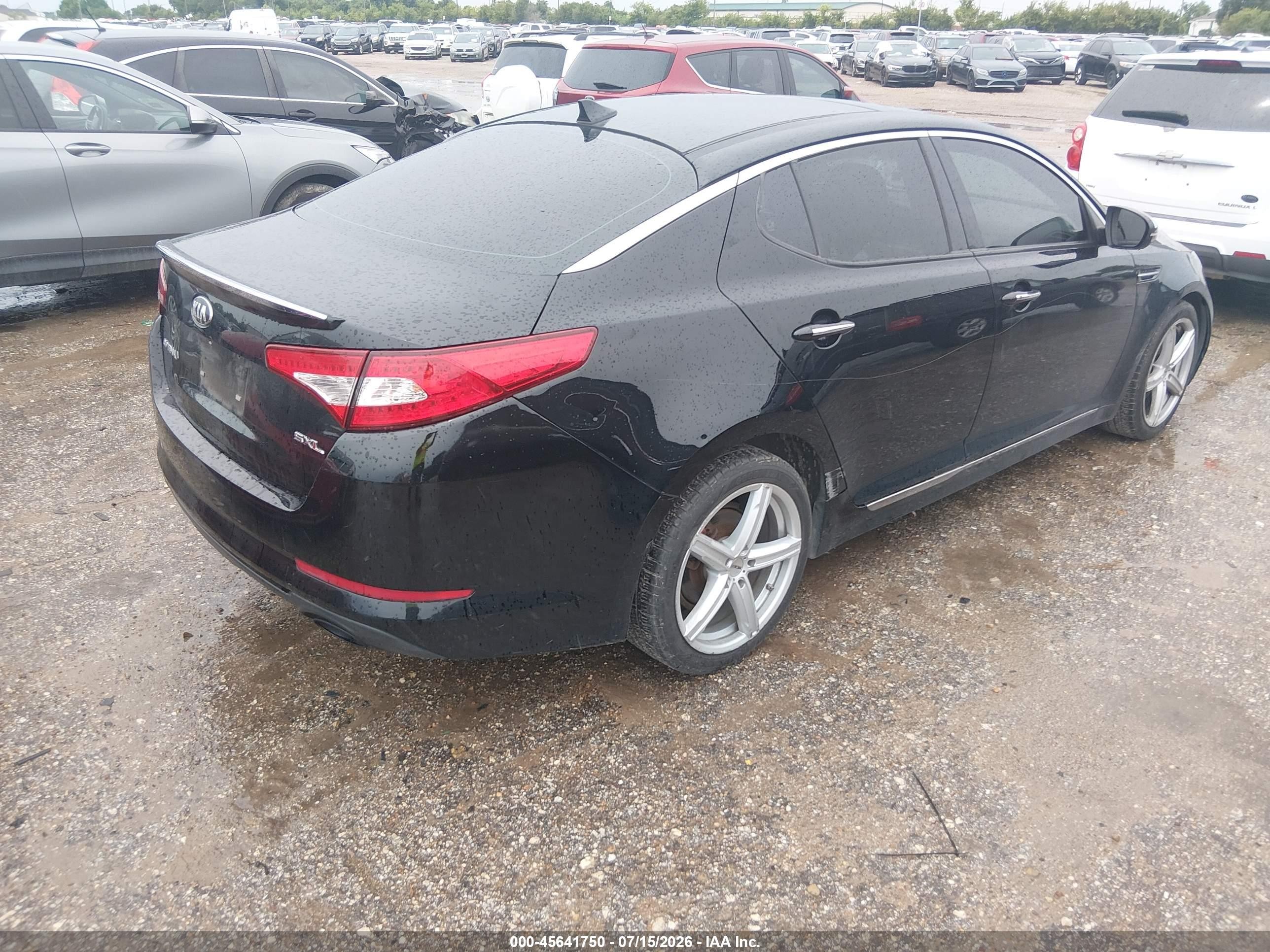 2013 Kia Optima Sx Black vin: 5XXGR4A65DG164850