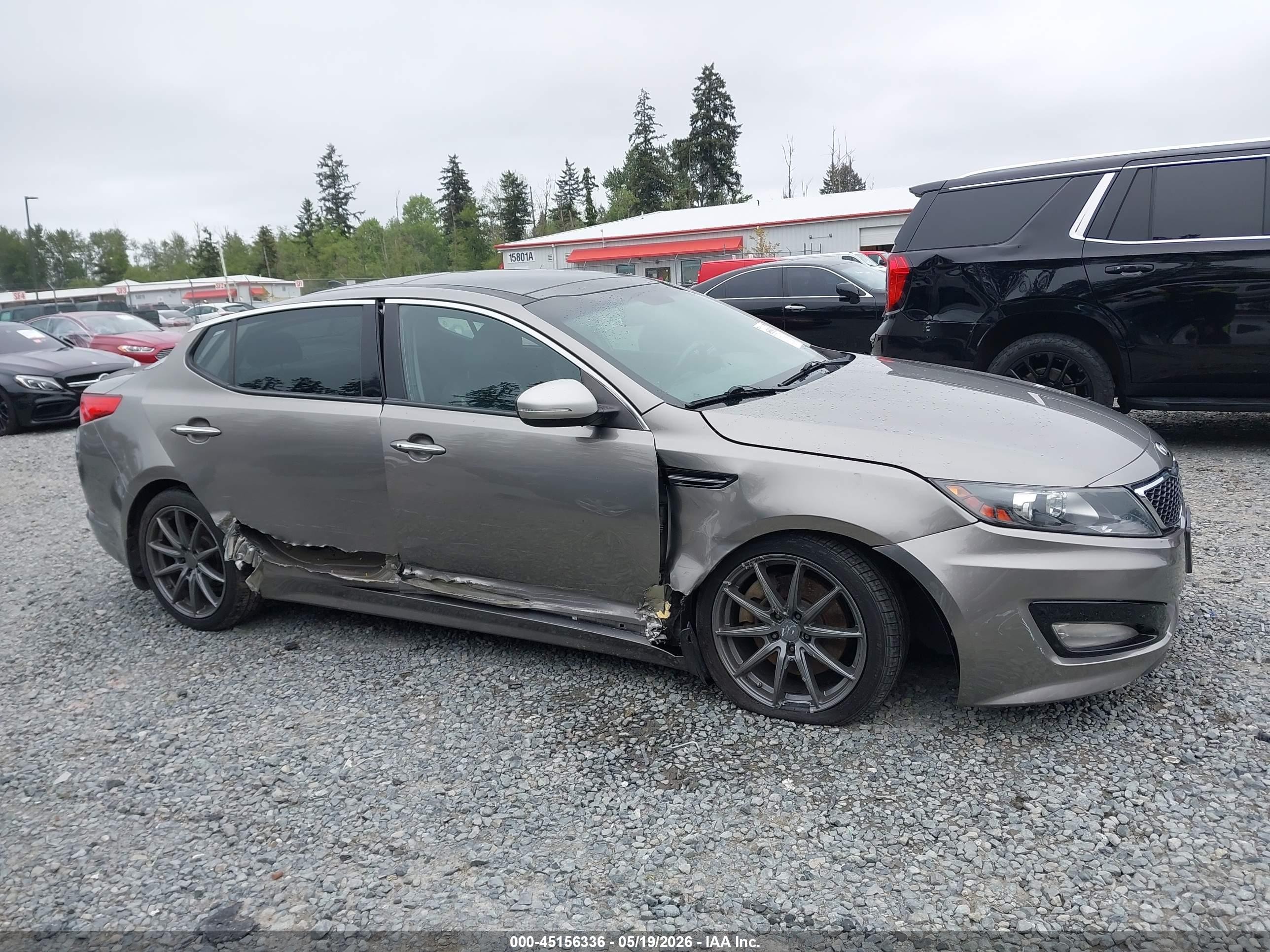 2013 Kia Optima Sx Gray vin: 5XXGR4A65DG191269