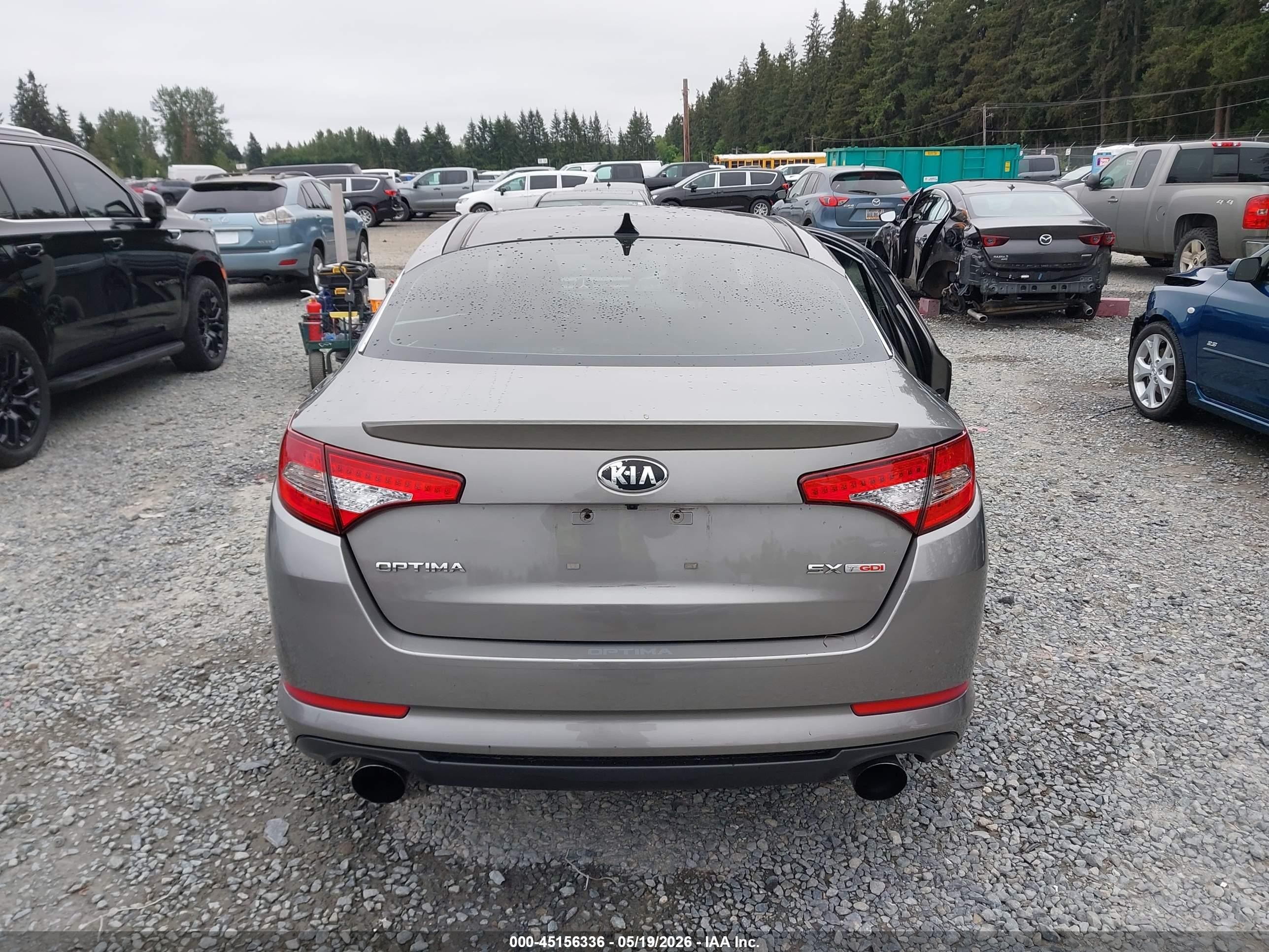 2013 Kia Optima Sx Gray vin: 5XXGR4A65DG191269
