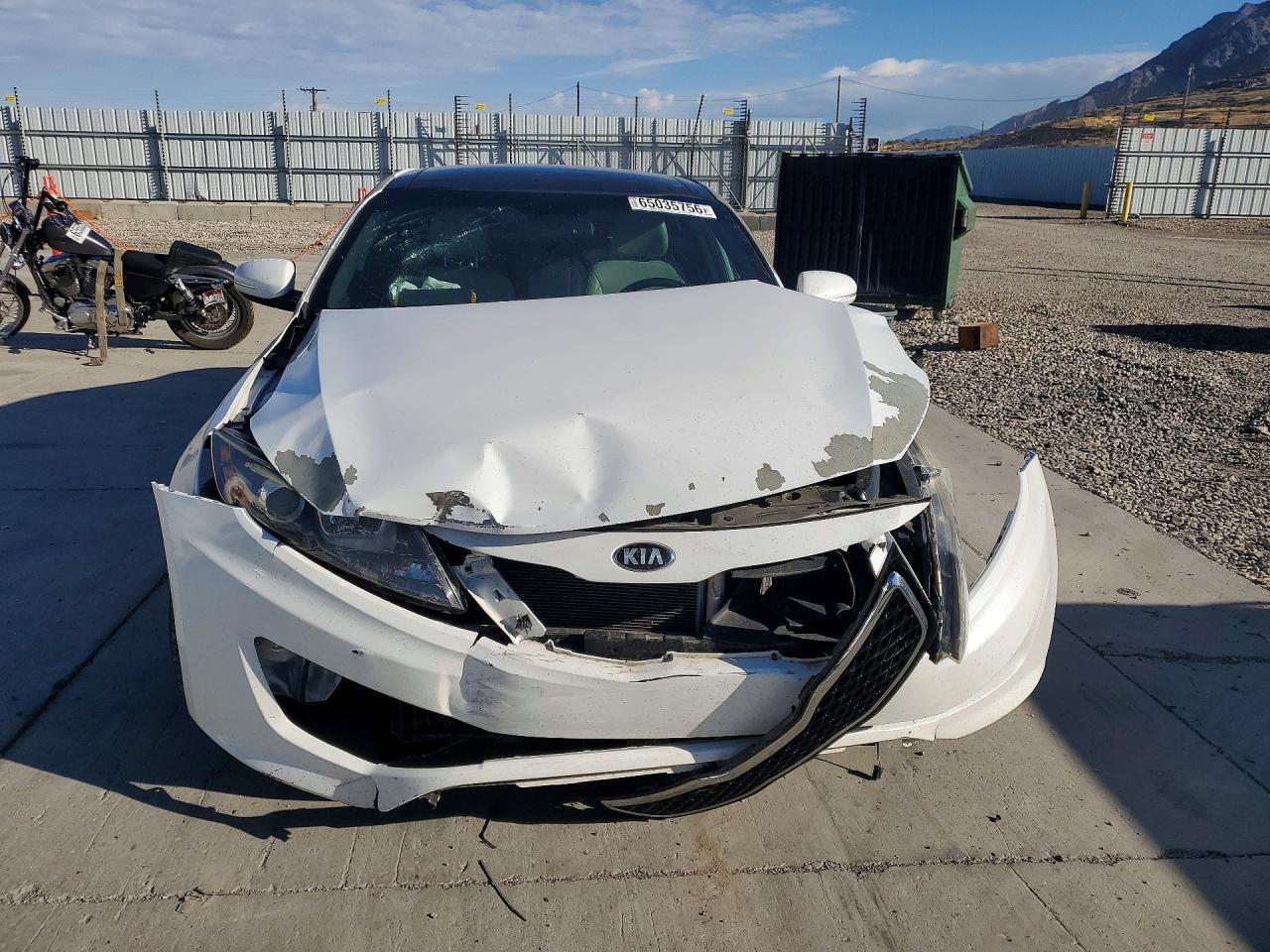 2013 Kia Optima Sx White vin: 5XXGR4A65DG229406