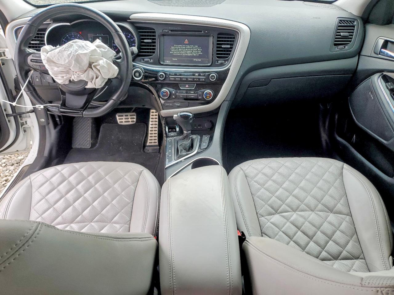 2014 Kia Optima Sx White vin: 5XXGR4A65EG349403