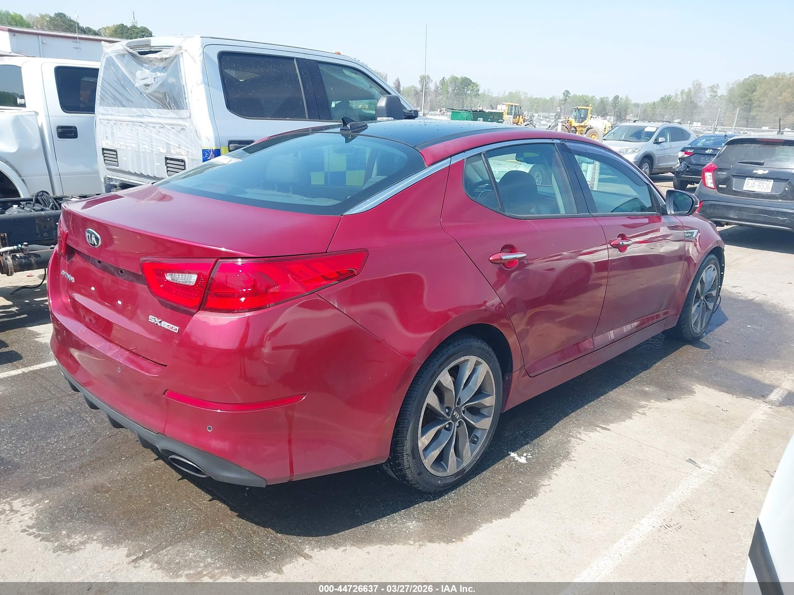 2015 Kia Optima Sx Turbo Red vin: 5XXGR4A65FG362119